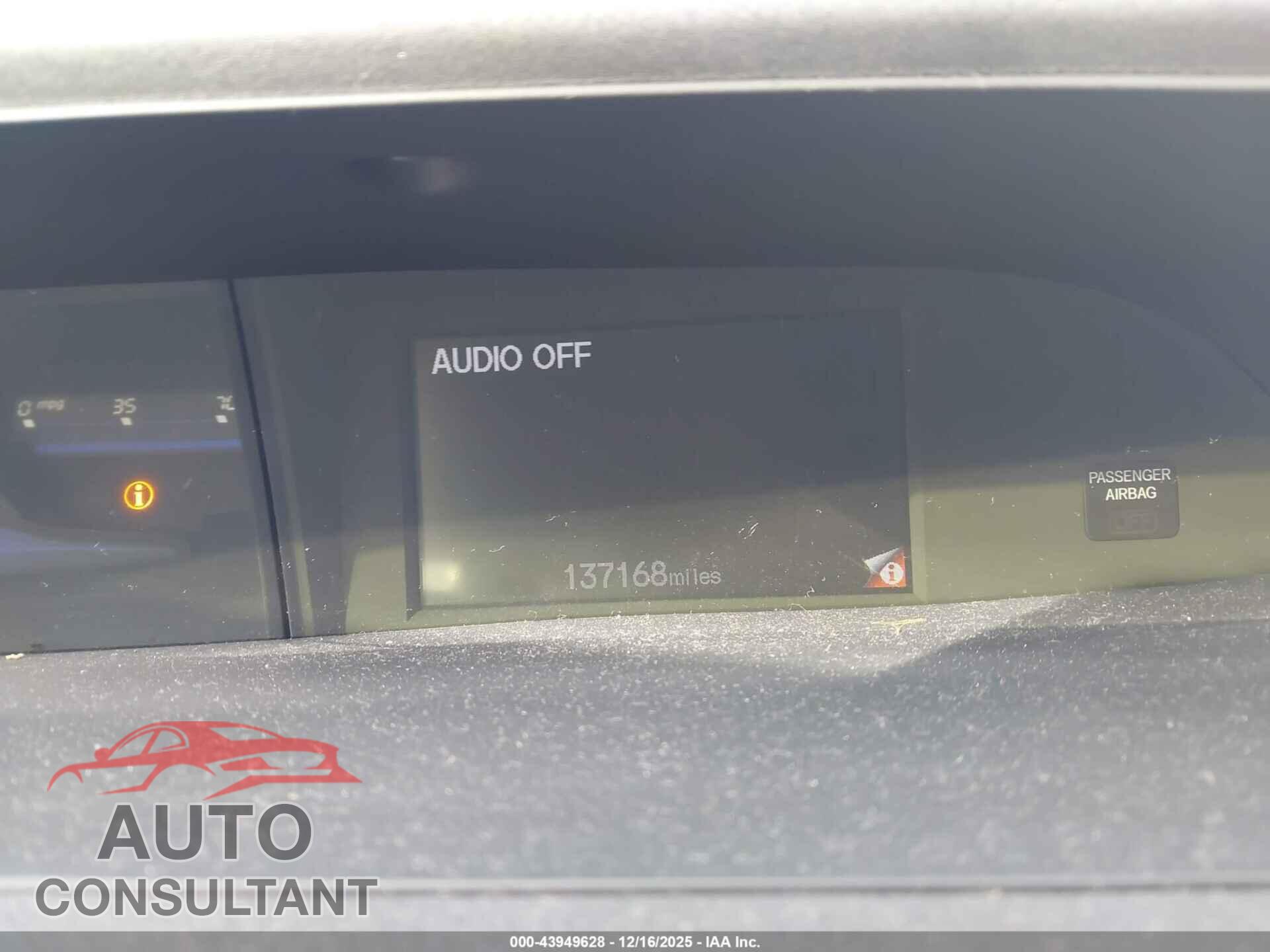 HONDA CIVIC 2012 - 19XFB2F52CE347814