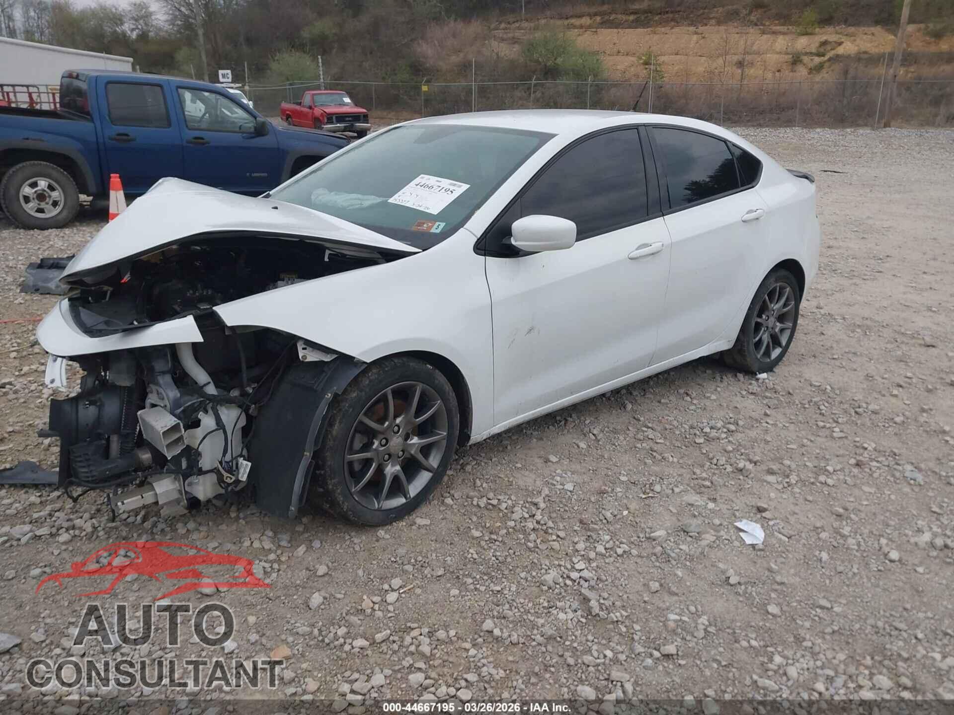 DODGE DART 2015 - 1C3CDFDH2FD112230