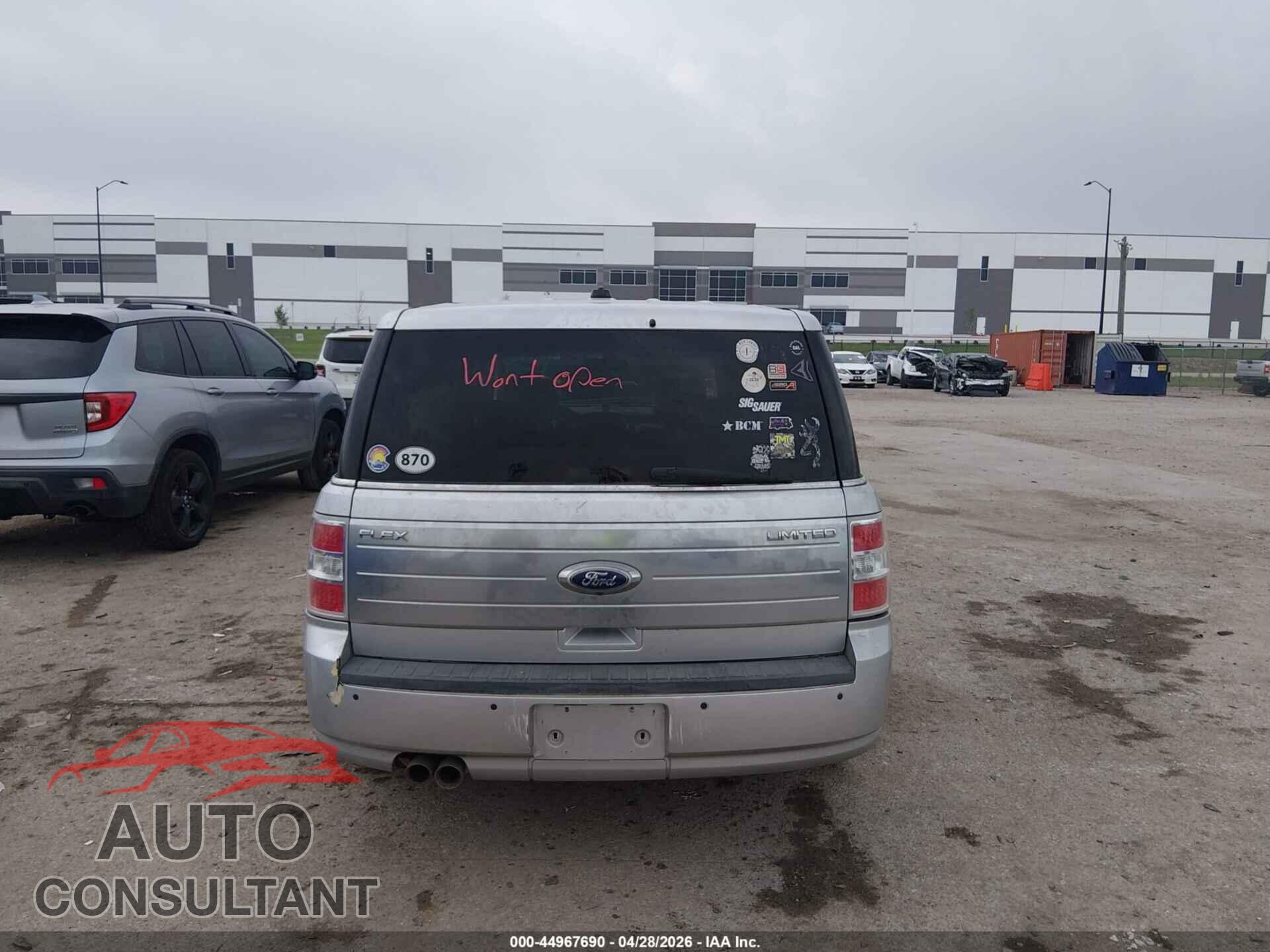 FORD FLEX 2011 - 2FMGK5DC2BBD03983