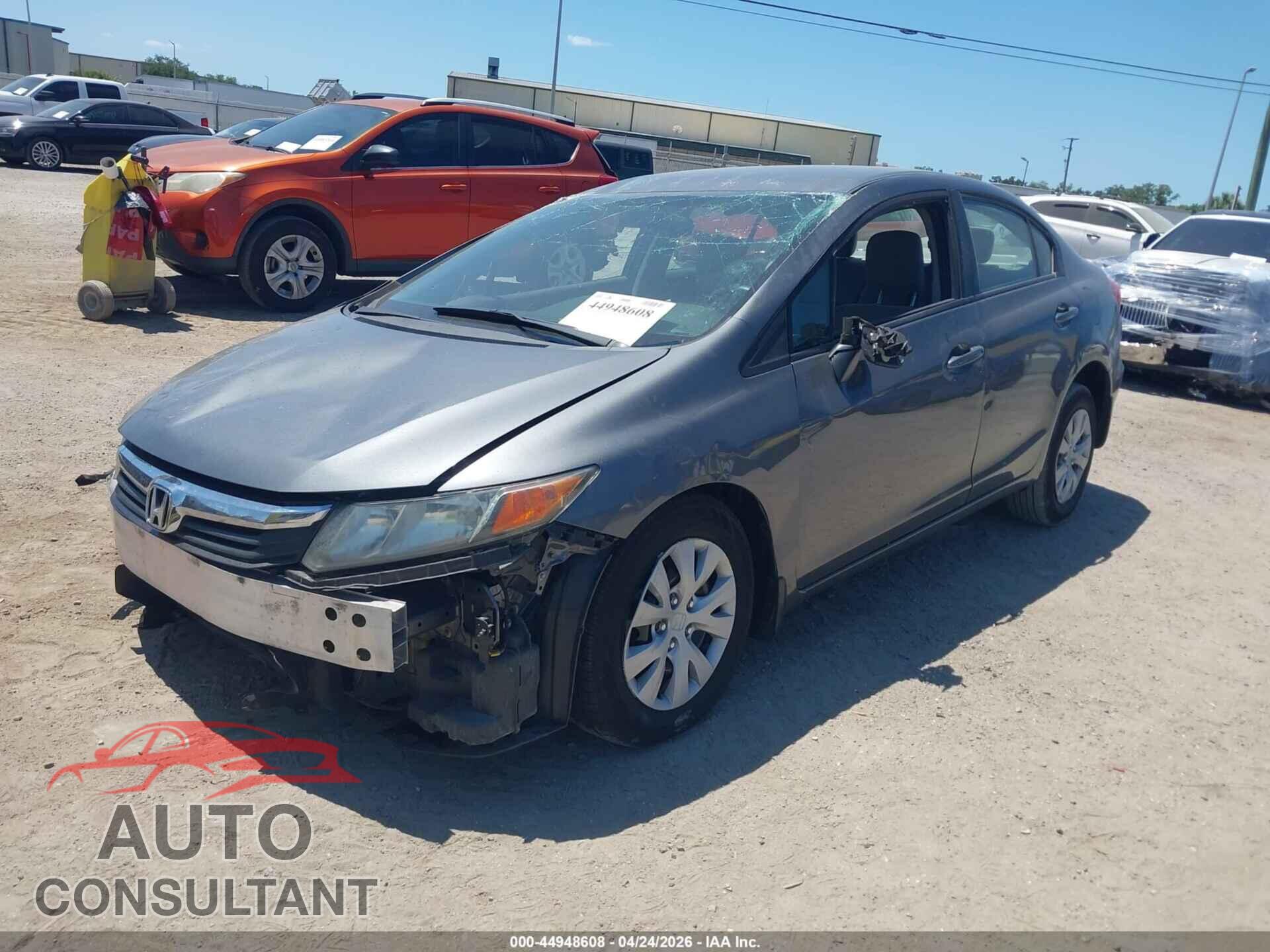 HONDA CIVIC 2012 - 19XFB2F51CE010518