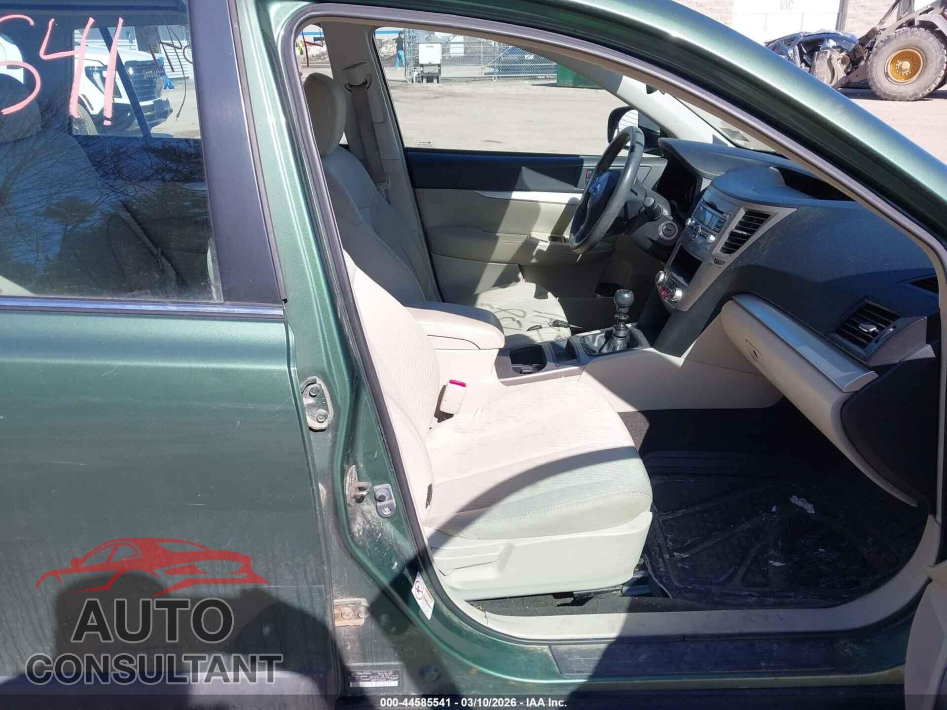 SUBARU OUTBACK 2012 - 4S4BRBAC4C1200702