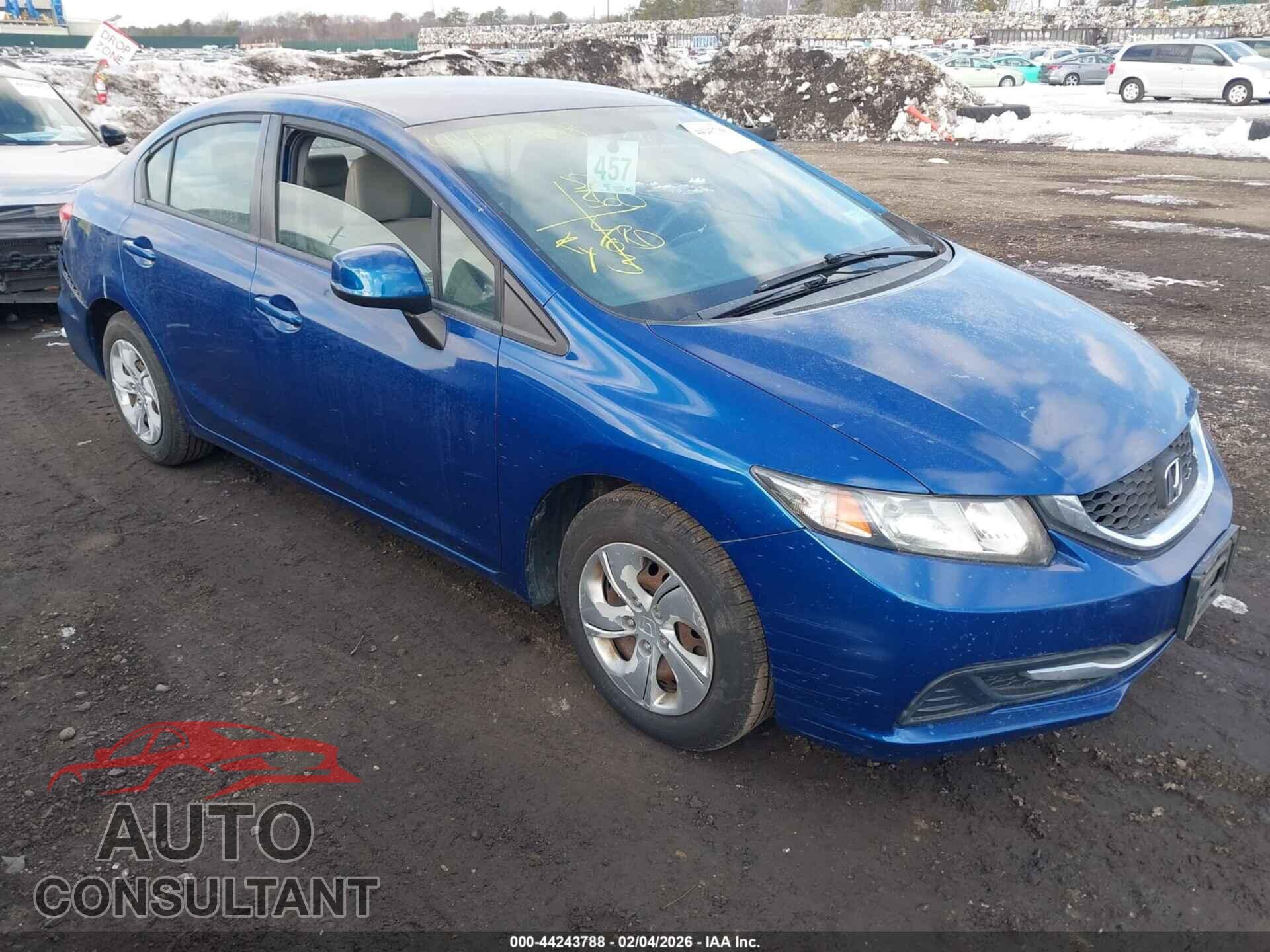 HONDA CIVIC 2013 - 19XFB2F51DE253778