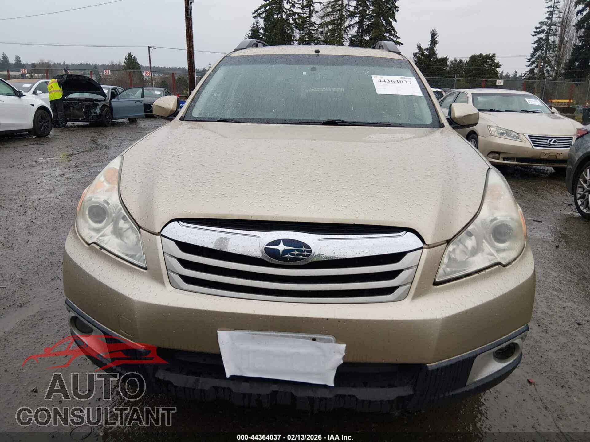 SUBARU OUTBACK 2010 - 4S4BRBGC6A3342087