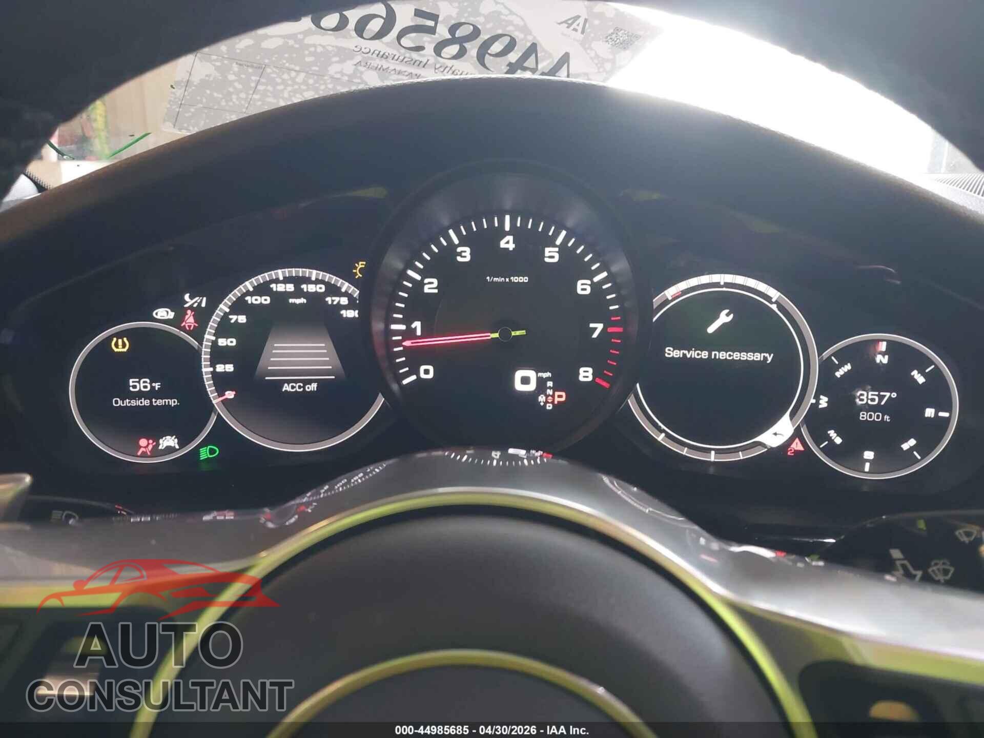 PORSCHE PANAMERA 2017 - WP0AA2A71HL100398