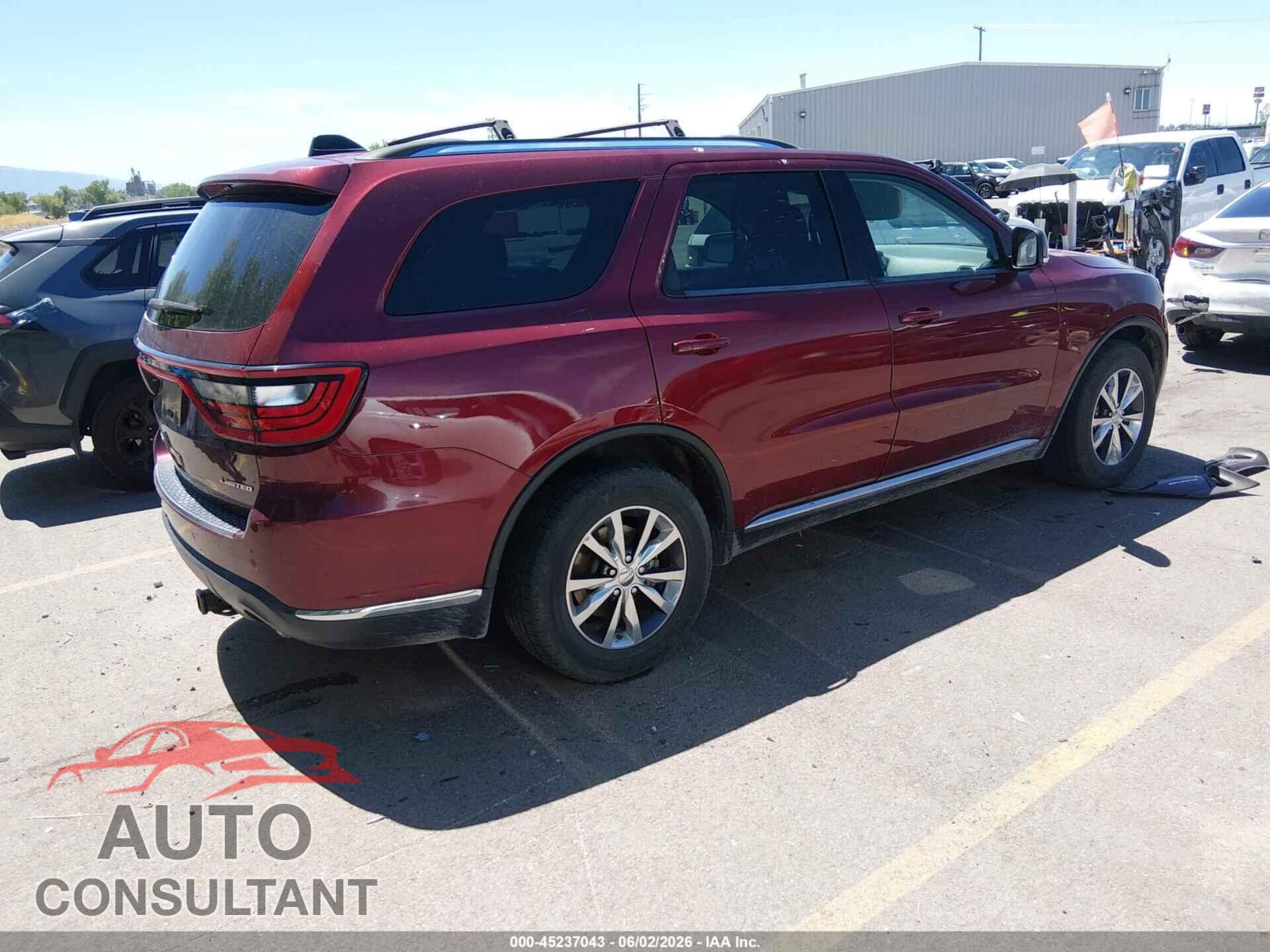DODGE DURANGO 2016 - 1C4RDJDG3GC484411