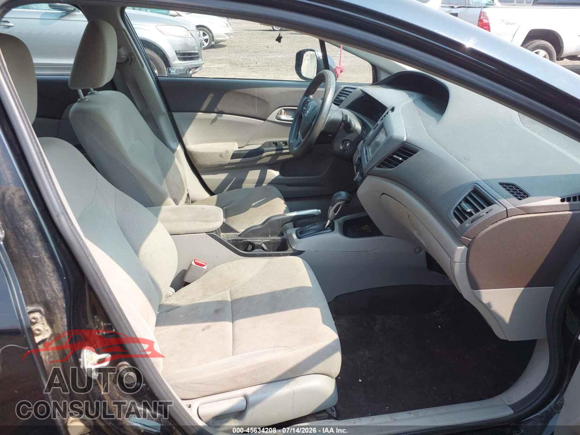 HONDA CIVIC 2012 - 19XFB2F57CE360509