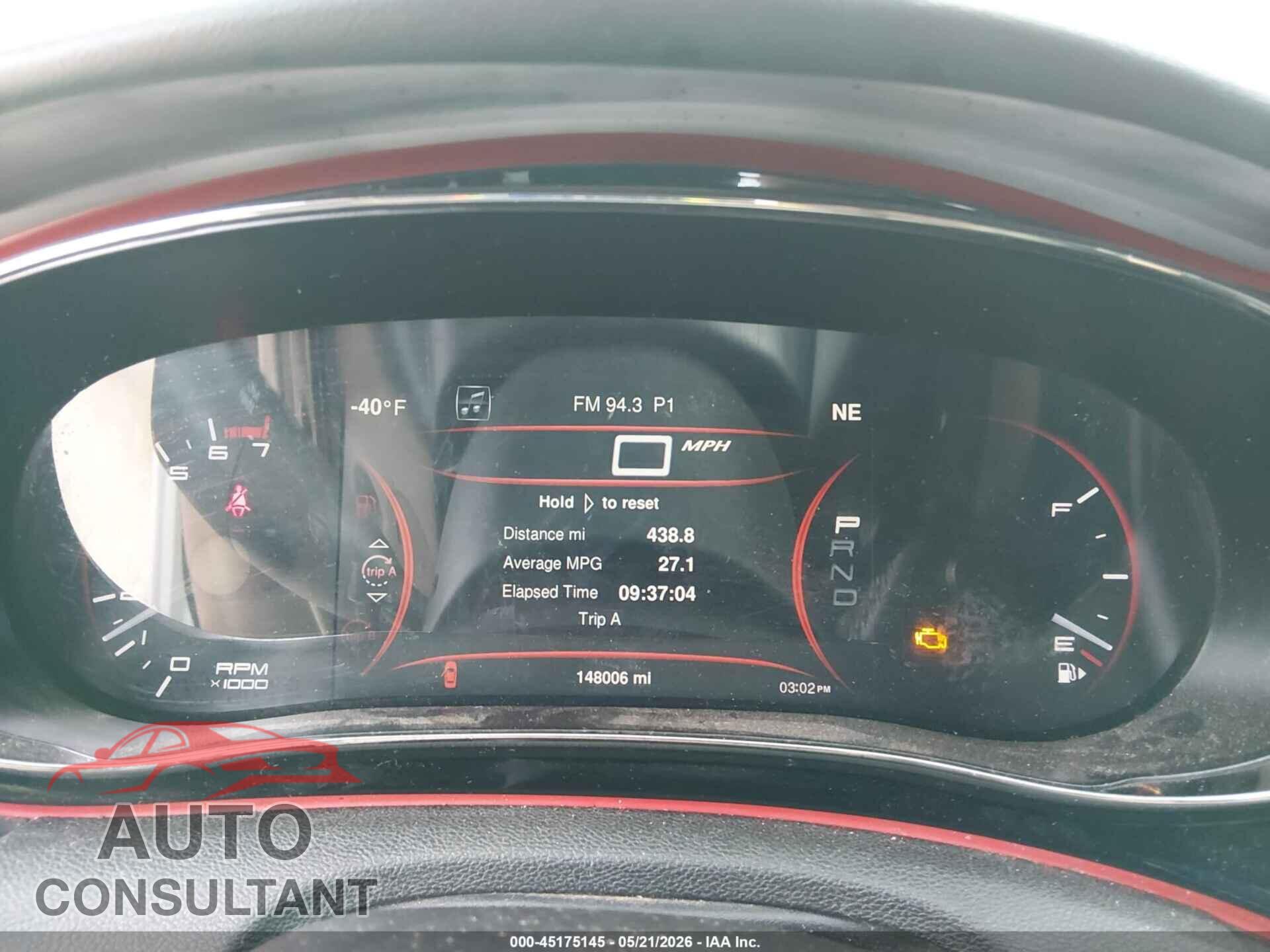 DODGE DART 2015 - 1C3CDFEBXFD194105