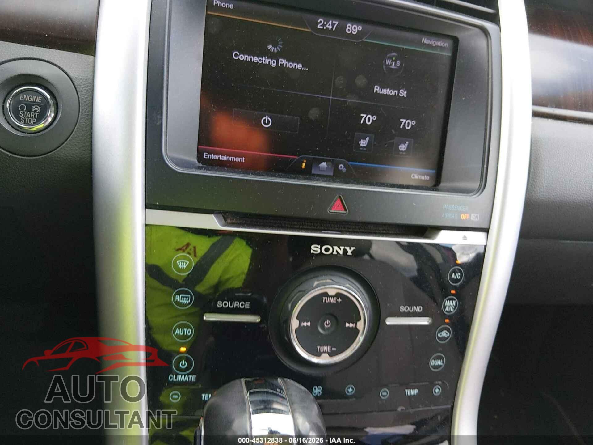 FORD EDGE 2013 - 2FMDK3KC9DBB06208