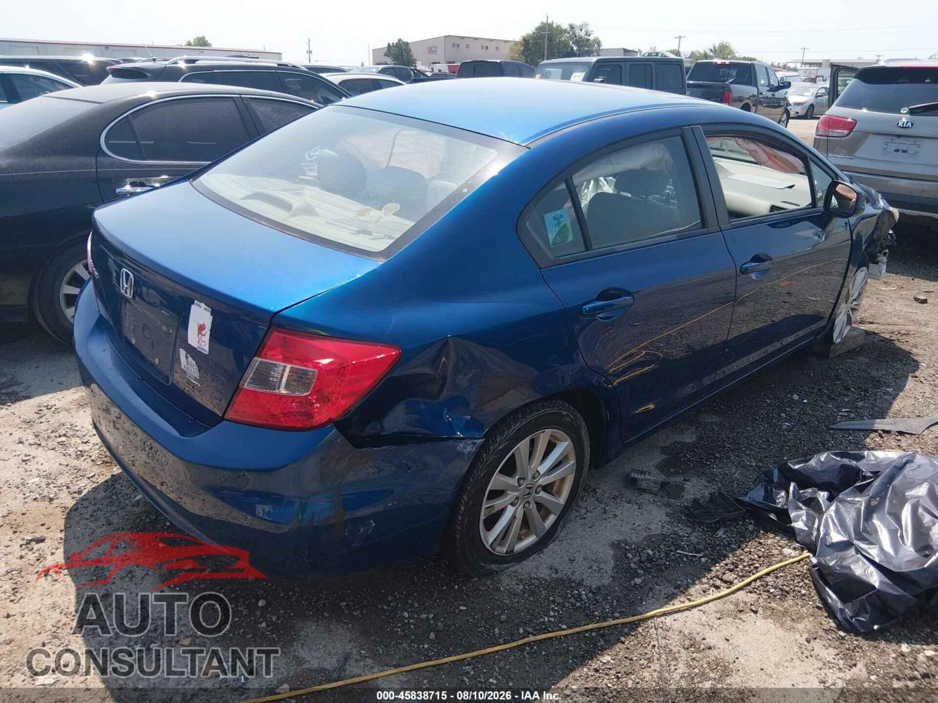 HONDA CIVIC 2012 - 19XFB2F93CE314758