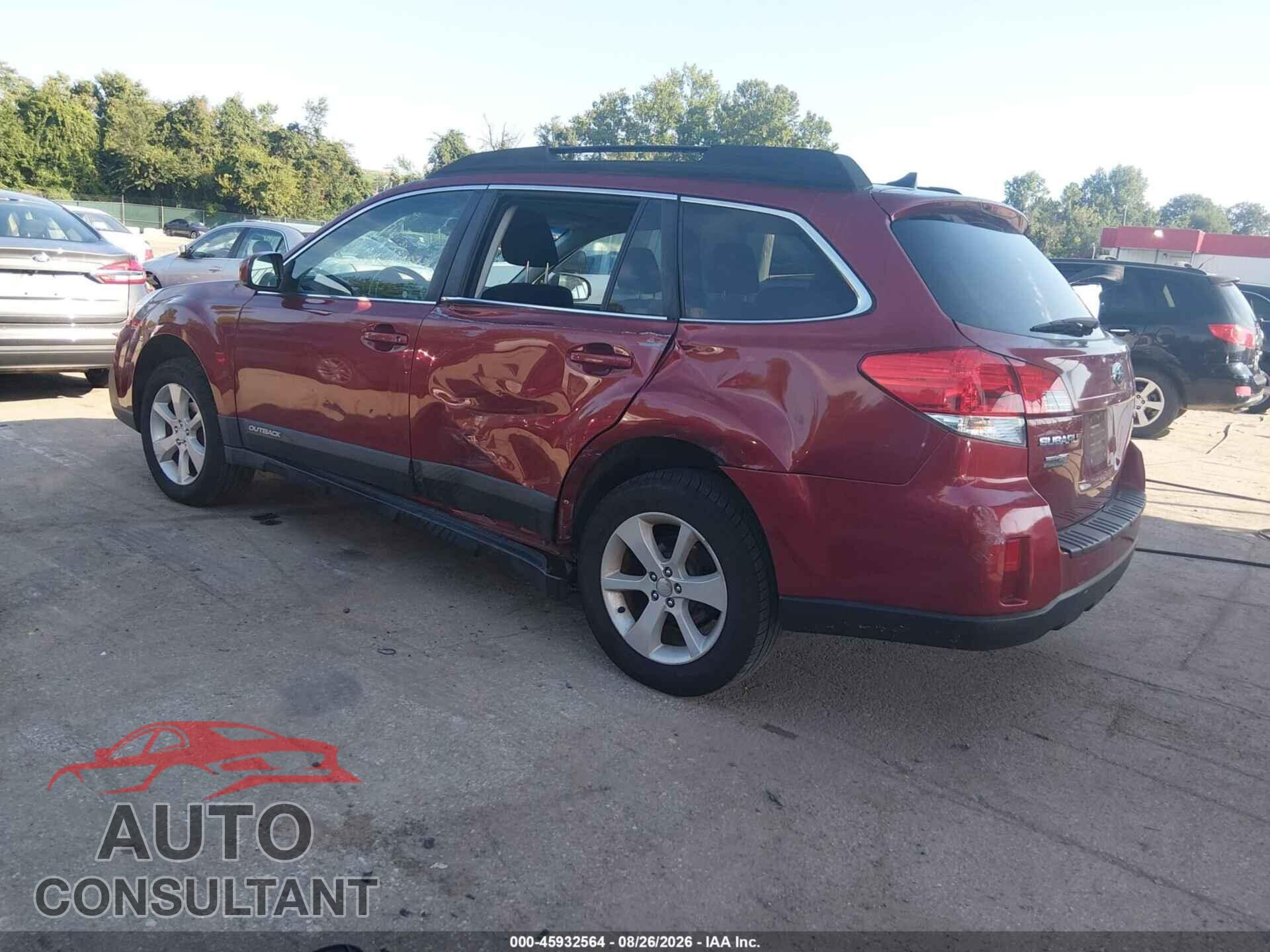 SUBARU OUTBACK 2014 - 4S4BRBCC4E3306507