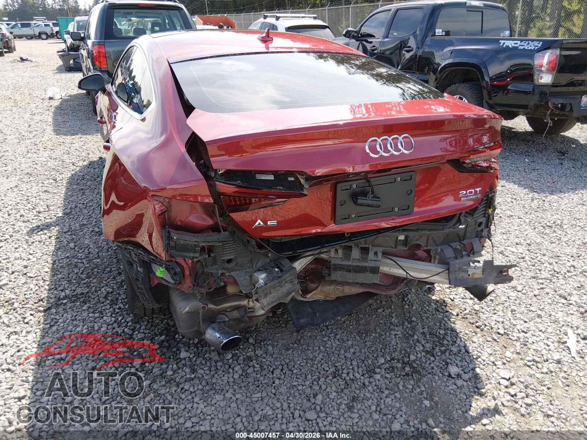 AUDI A5 2018 - WAUENCF51JA080302