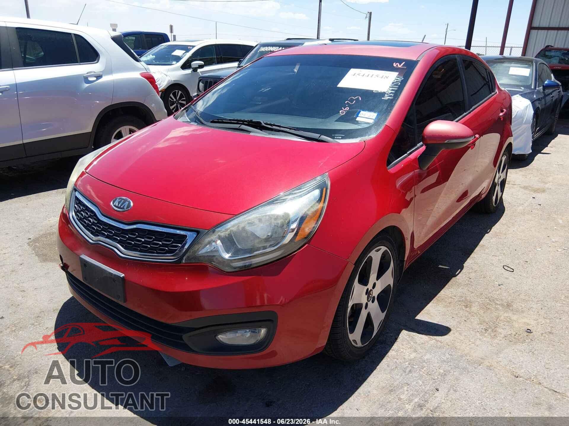 KIA RIO 2012 - KNADN4A39C6084983