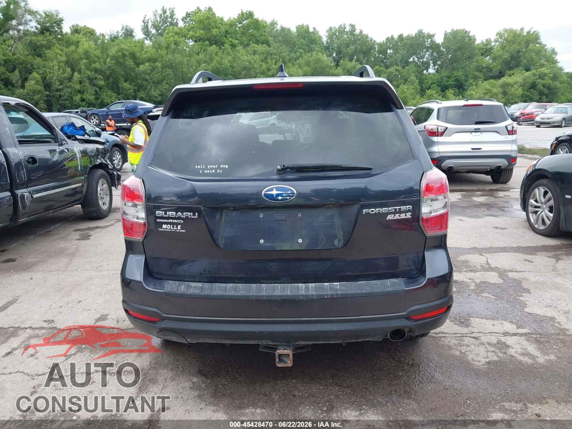SUBARU FORESTER 2016 - JF2SJARC9GH404291