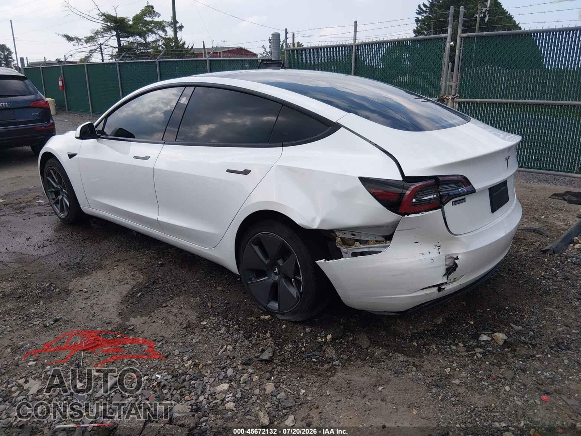 TESLA MODEL 3 2022 - 5YJ3E1EA6NF168269