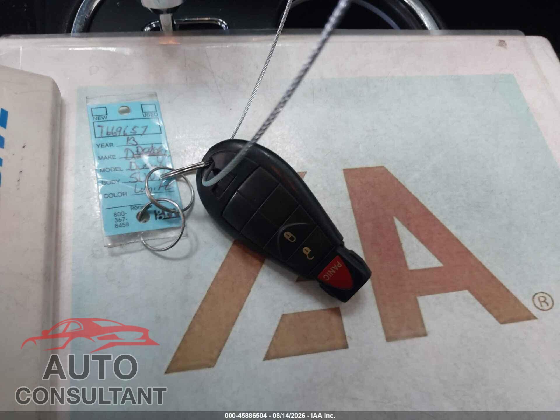 DODGE DURANGO 2013 - 1C4RDHAG6DC669657