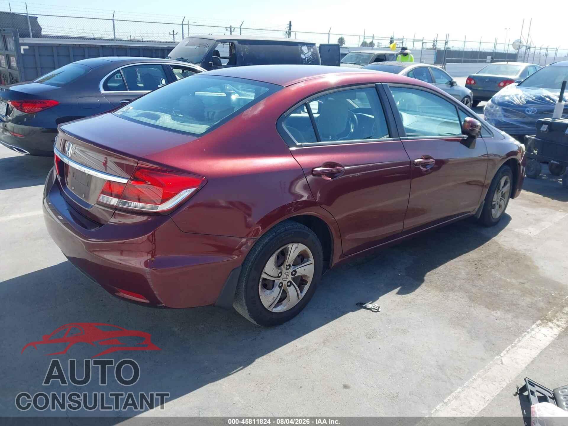 HONDA CIVIC 2014 - 19XFB2F54EE206357