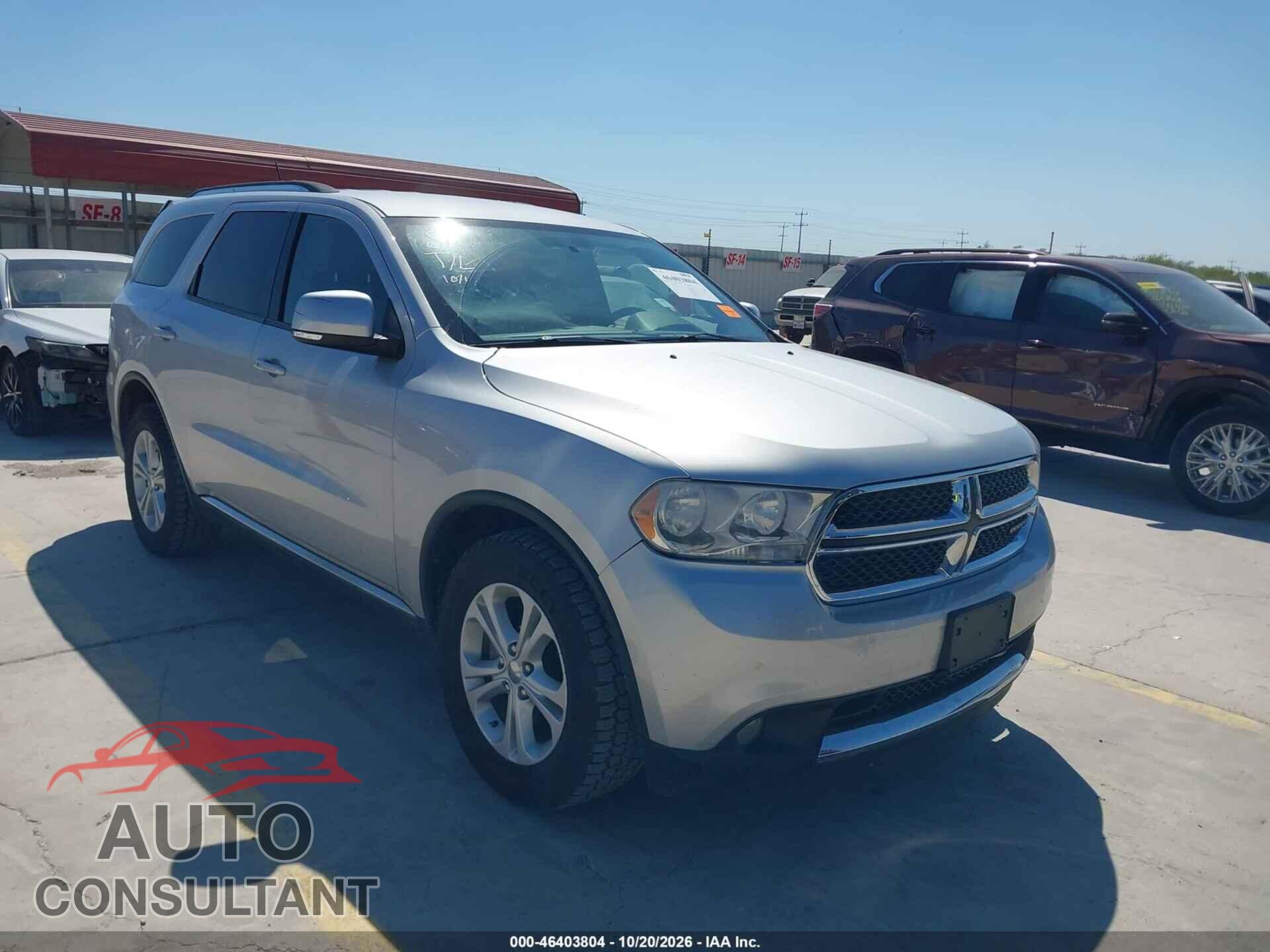 DODGE DURANGO 2012 - 1C4RDHDG9CC257890