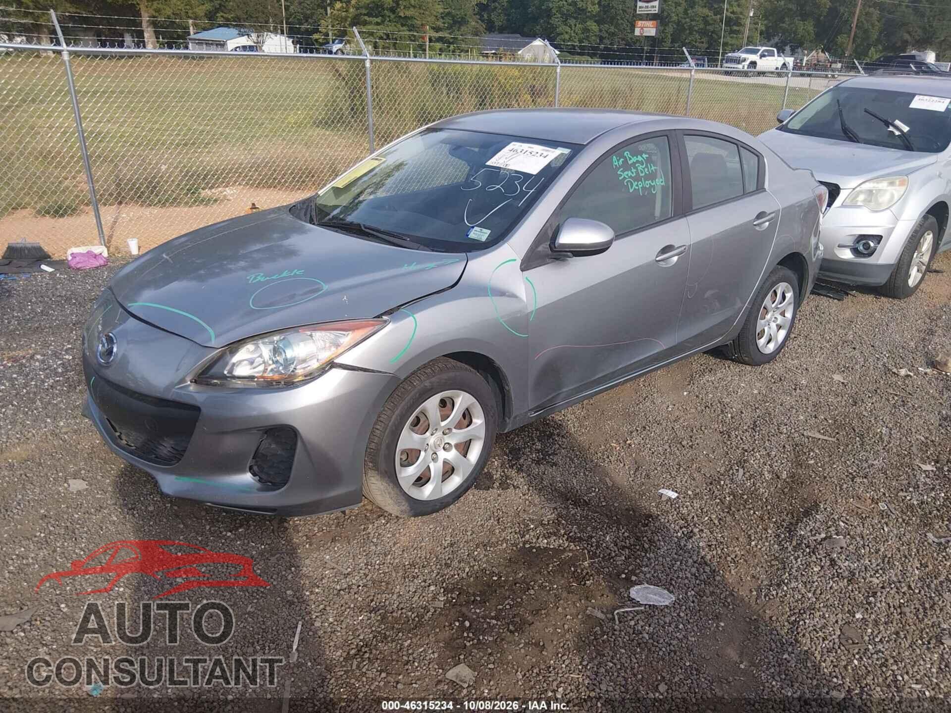 MAZDA MAZDA3 2013 - JM1BL1U72D1851908