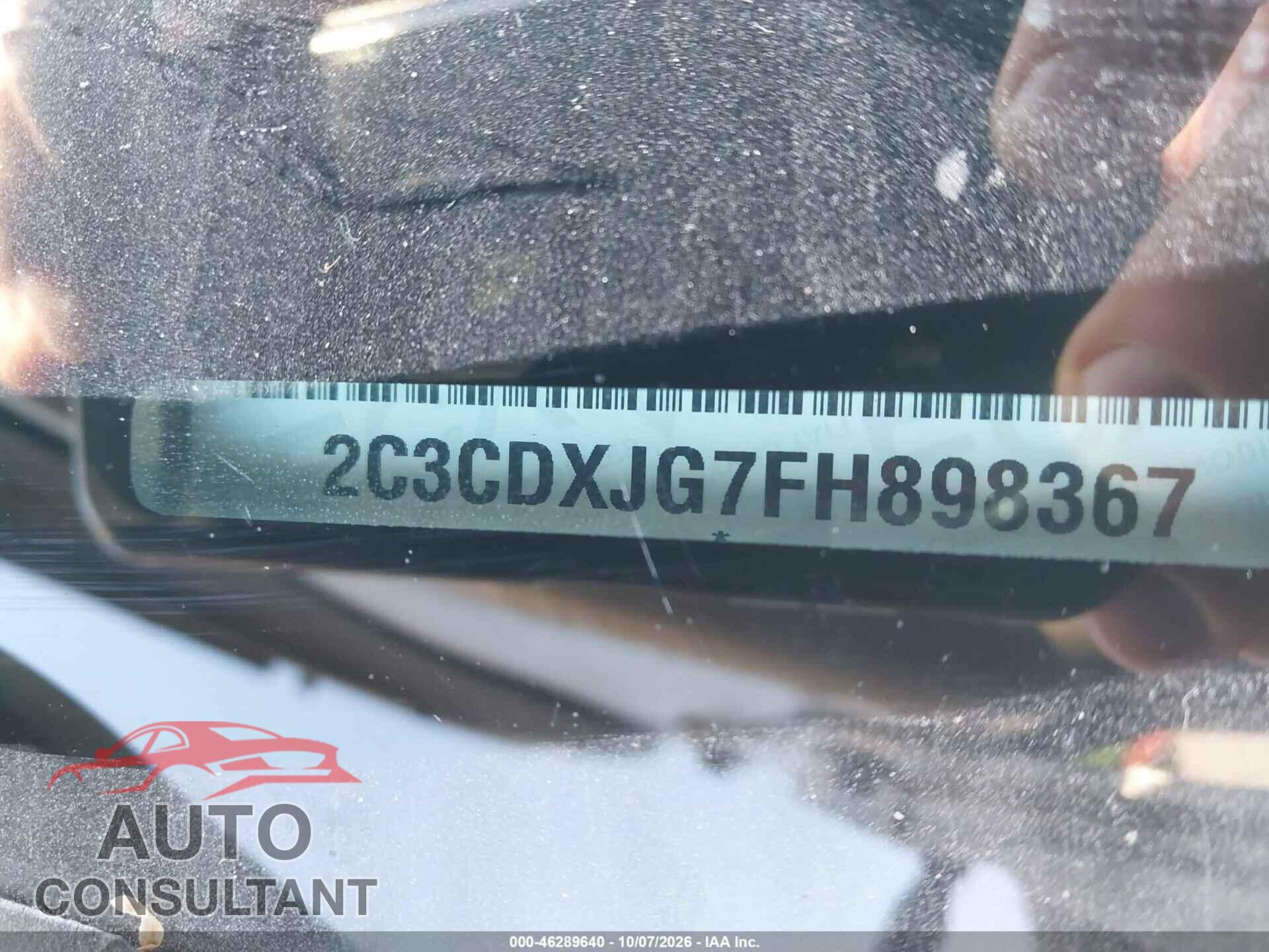 DODGE CHARGER 2015 - 2C3CDXJG7FH898367