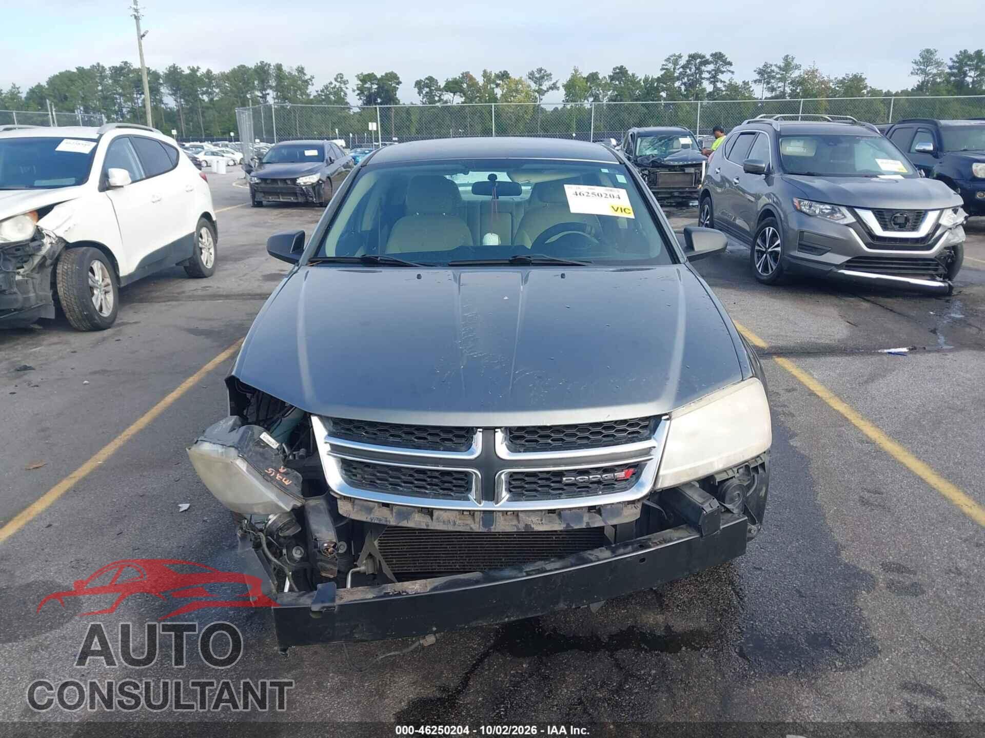 DODGE AVENGER 2012 - 1C3CDZAG8CN255119