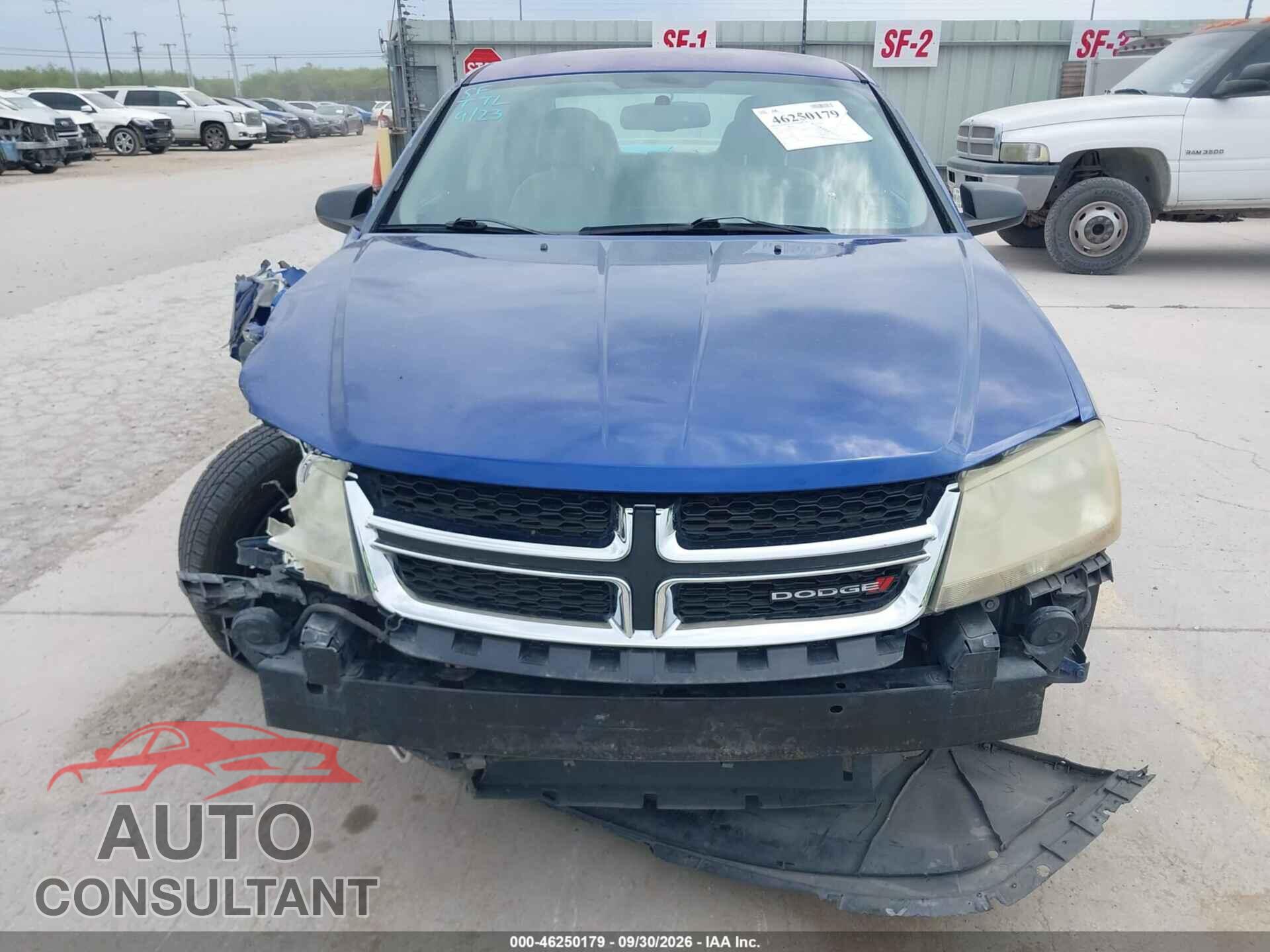 DODGE AVENGER 2012 - 1C3CDZAB2CN207362
