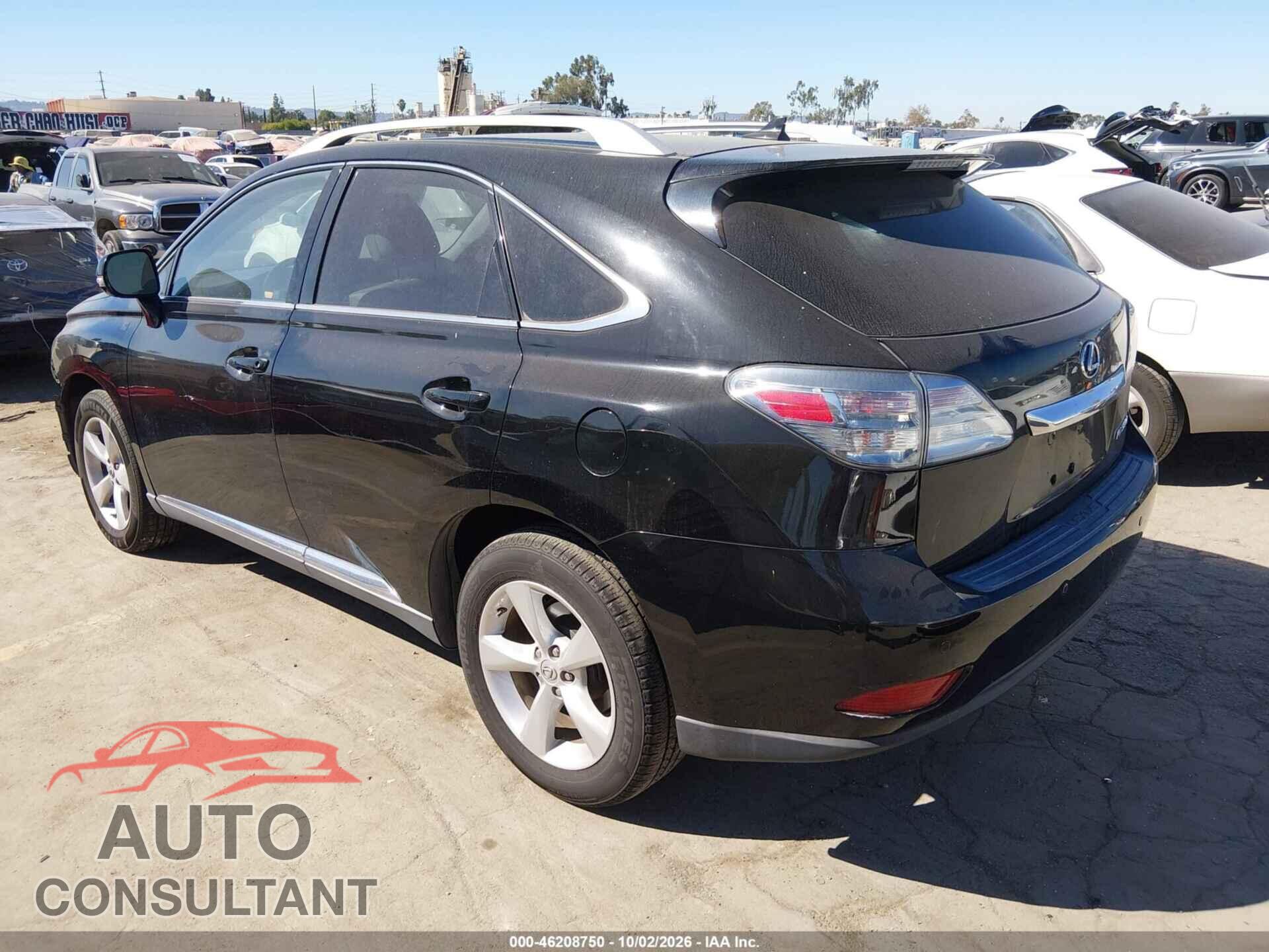 LEXUS RX 350 2011 - 2T2BK1BA2BC098824