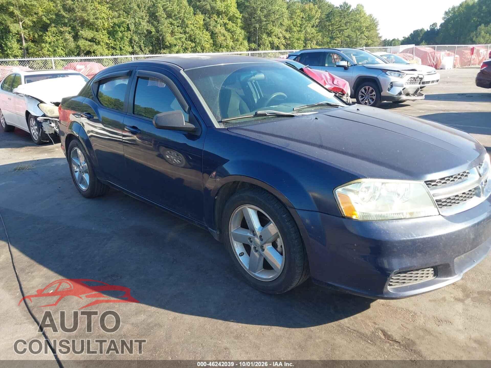 DODGE AVENGER 2013 - 1C3CDZAG3DN750572