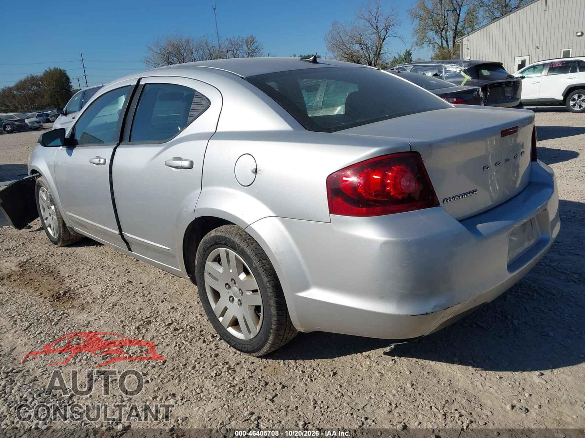 DODGE AVENGER 2012 - 1C3CDZAB0CN323899