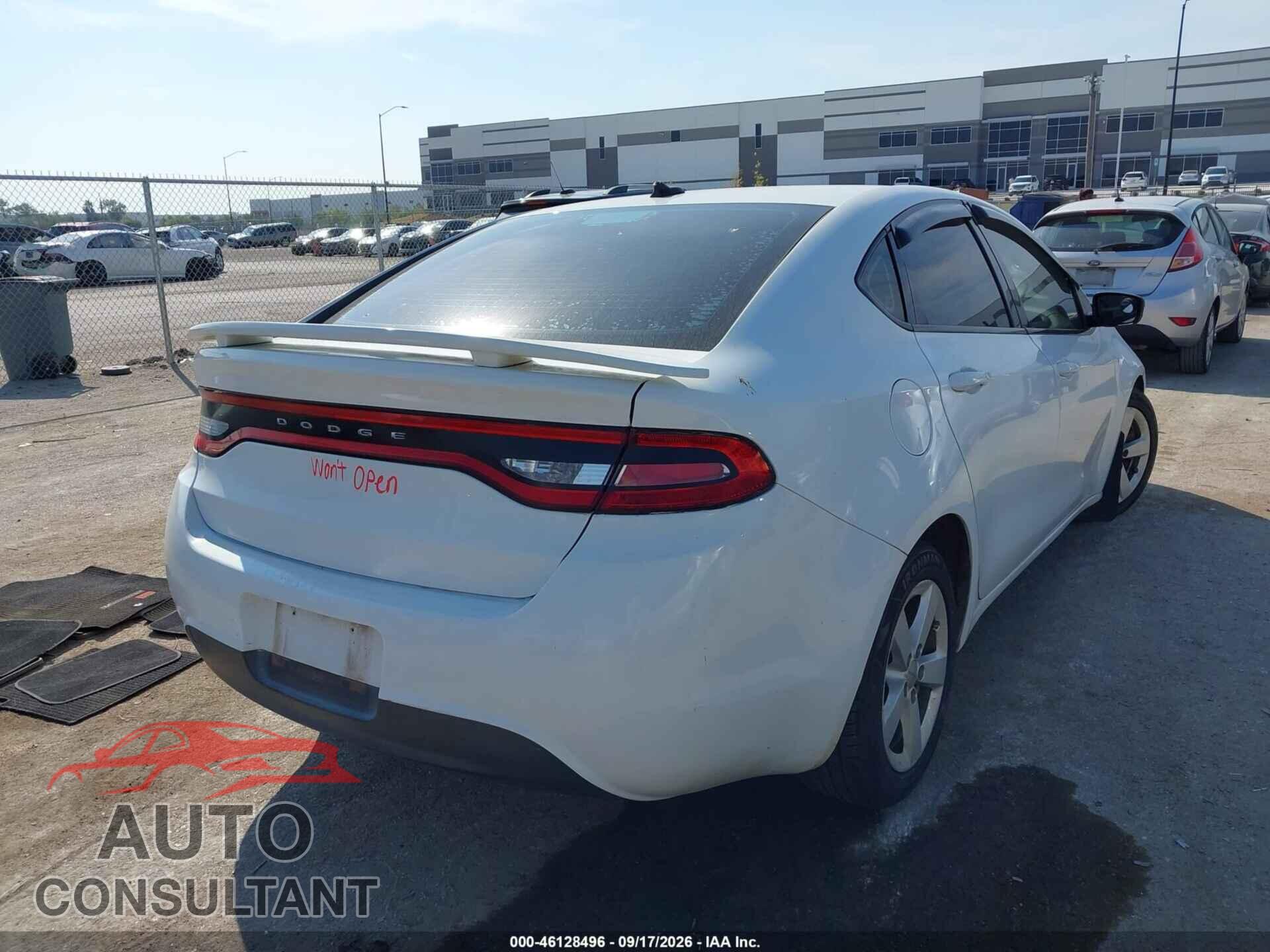DODGE DART 2016 - 1C3CDFBBXGD689751