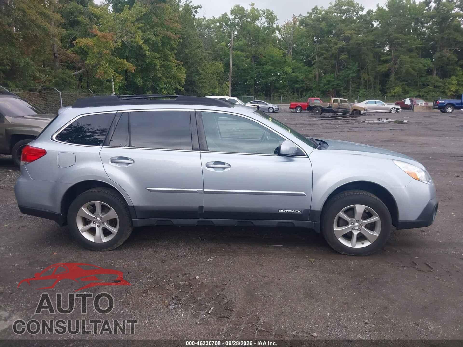 SUBARU OUTBACK 2014 - 4S4BRBLC6E3213410