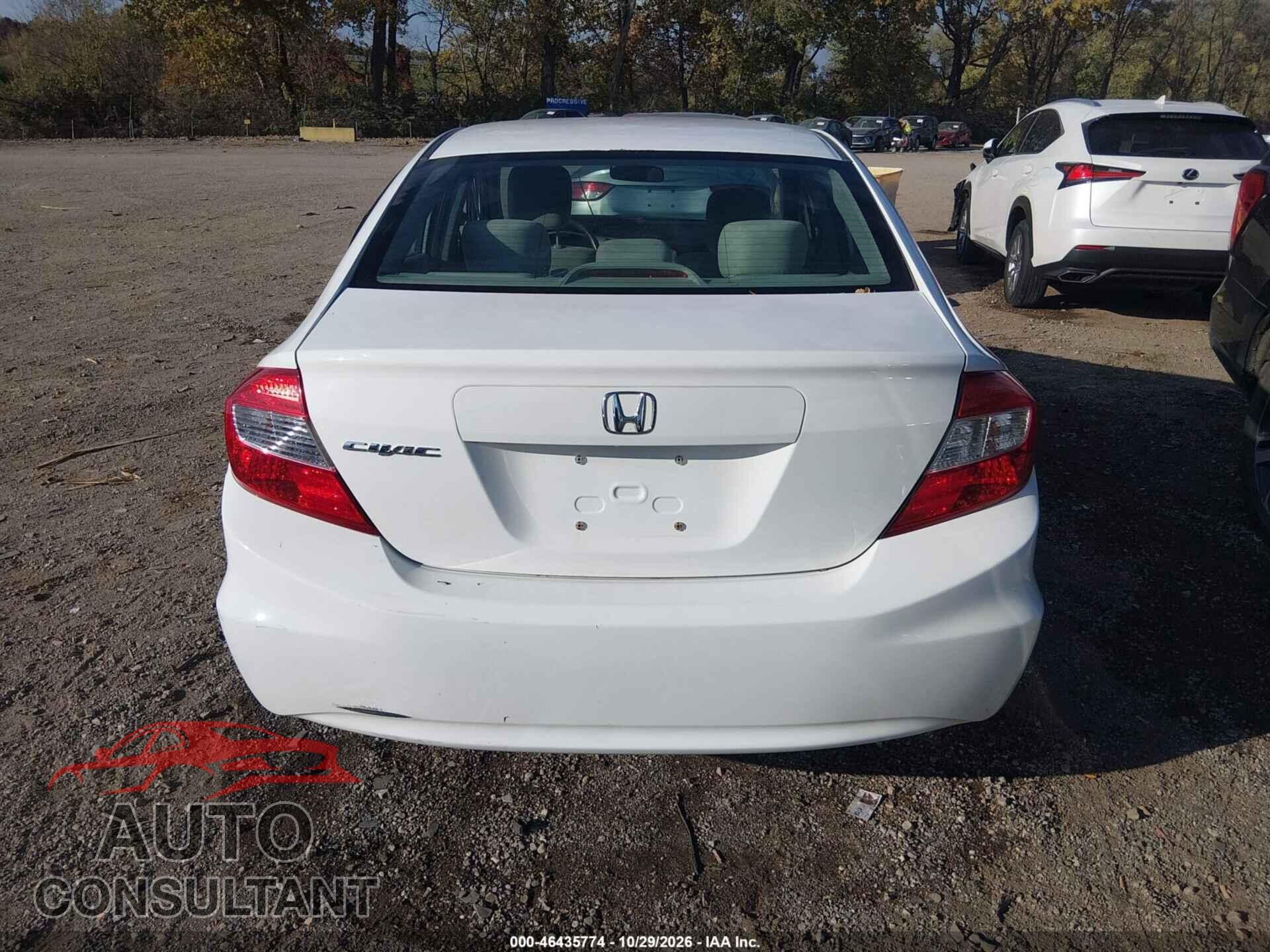 HONDA CIVIC 2012 - 19XFB2F56CE063635