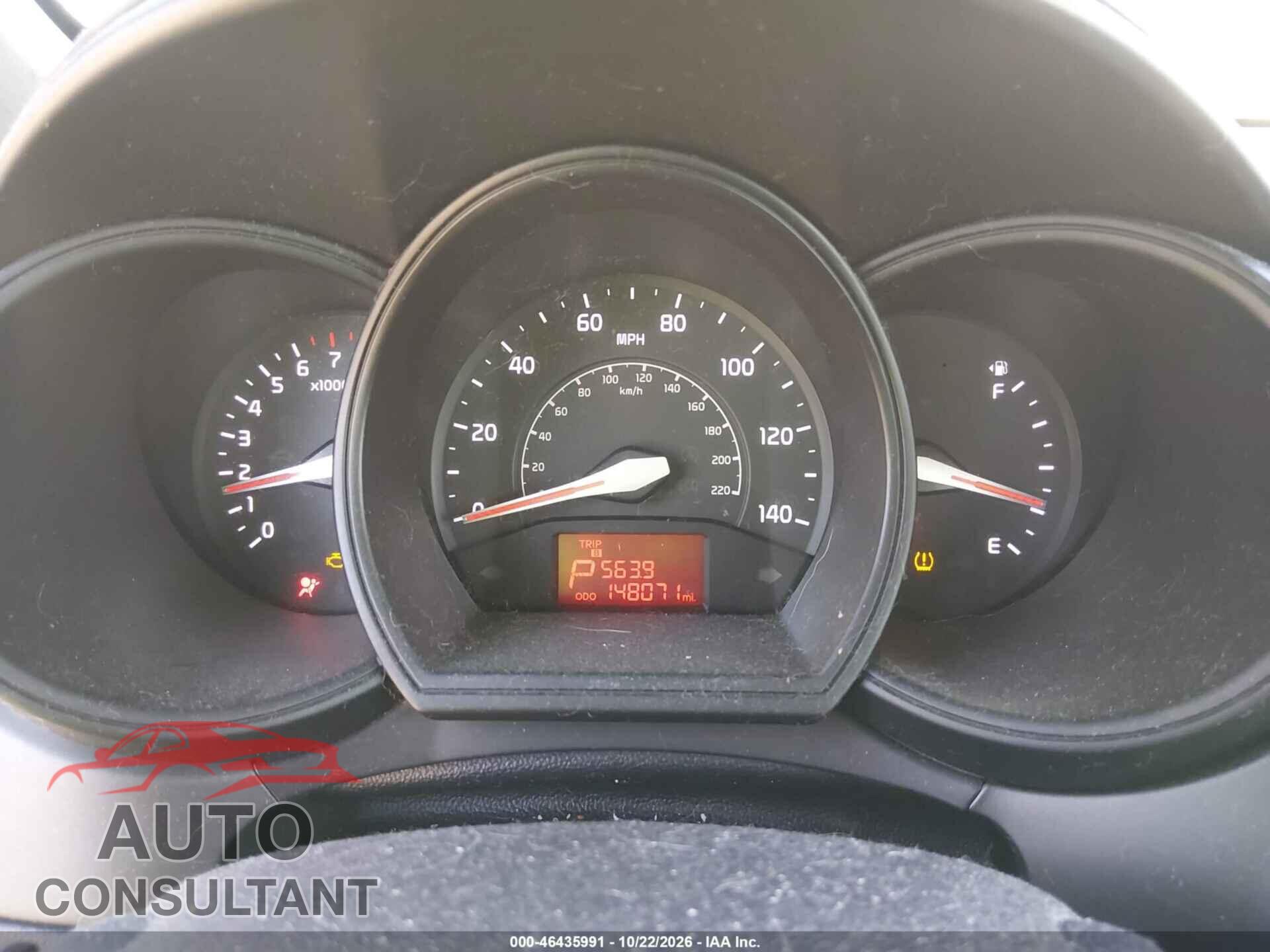 KIA RIO 2013 - KNADN4A36D6200979