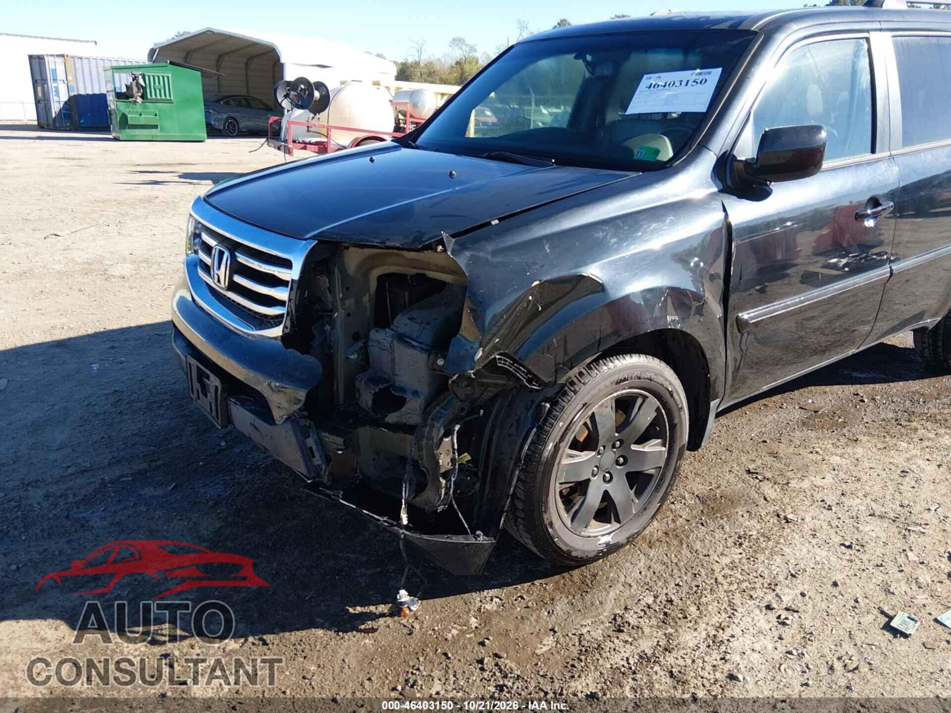 HONDA PILOT 2013 - 5FNYF4H97DB017266