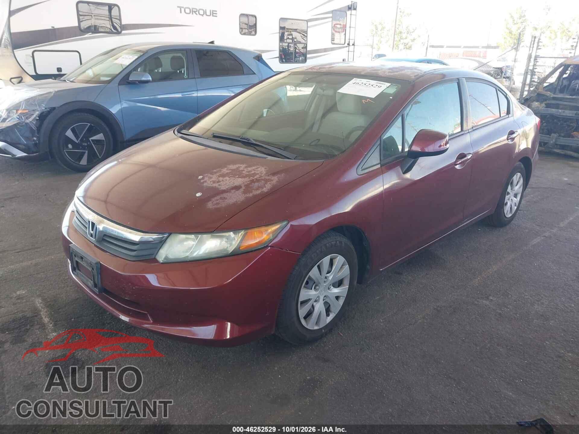 HONDA CIVIC 2012 - 2HGFB2F50CH591094