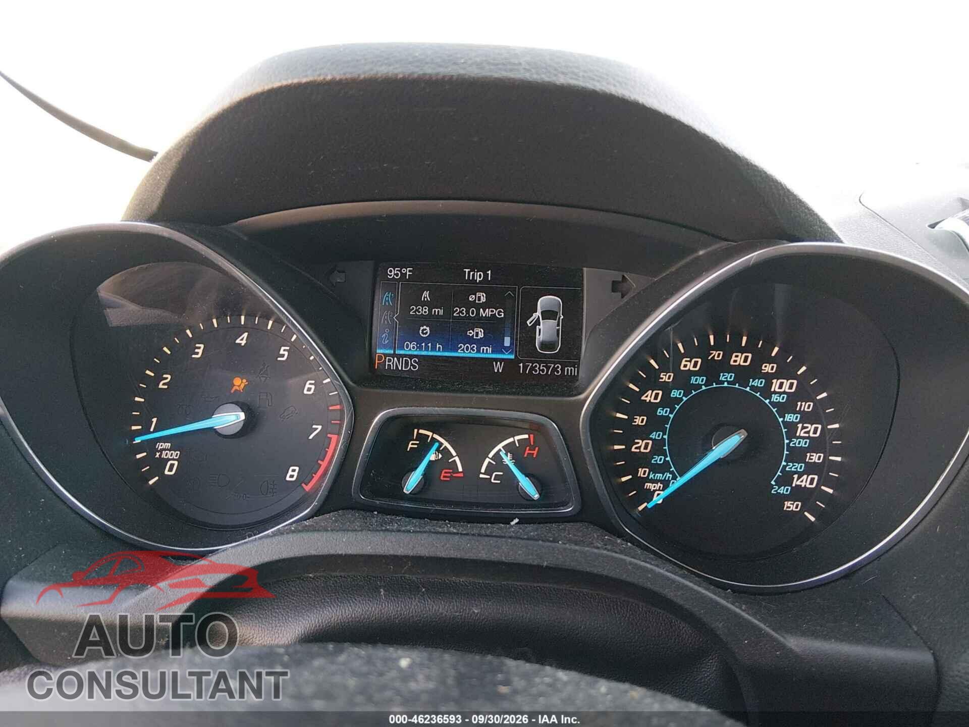 FORD ESCAPE 2013 - 1FMCU9G90DUC07122