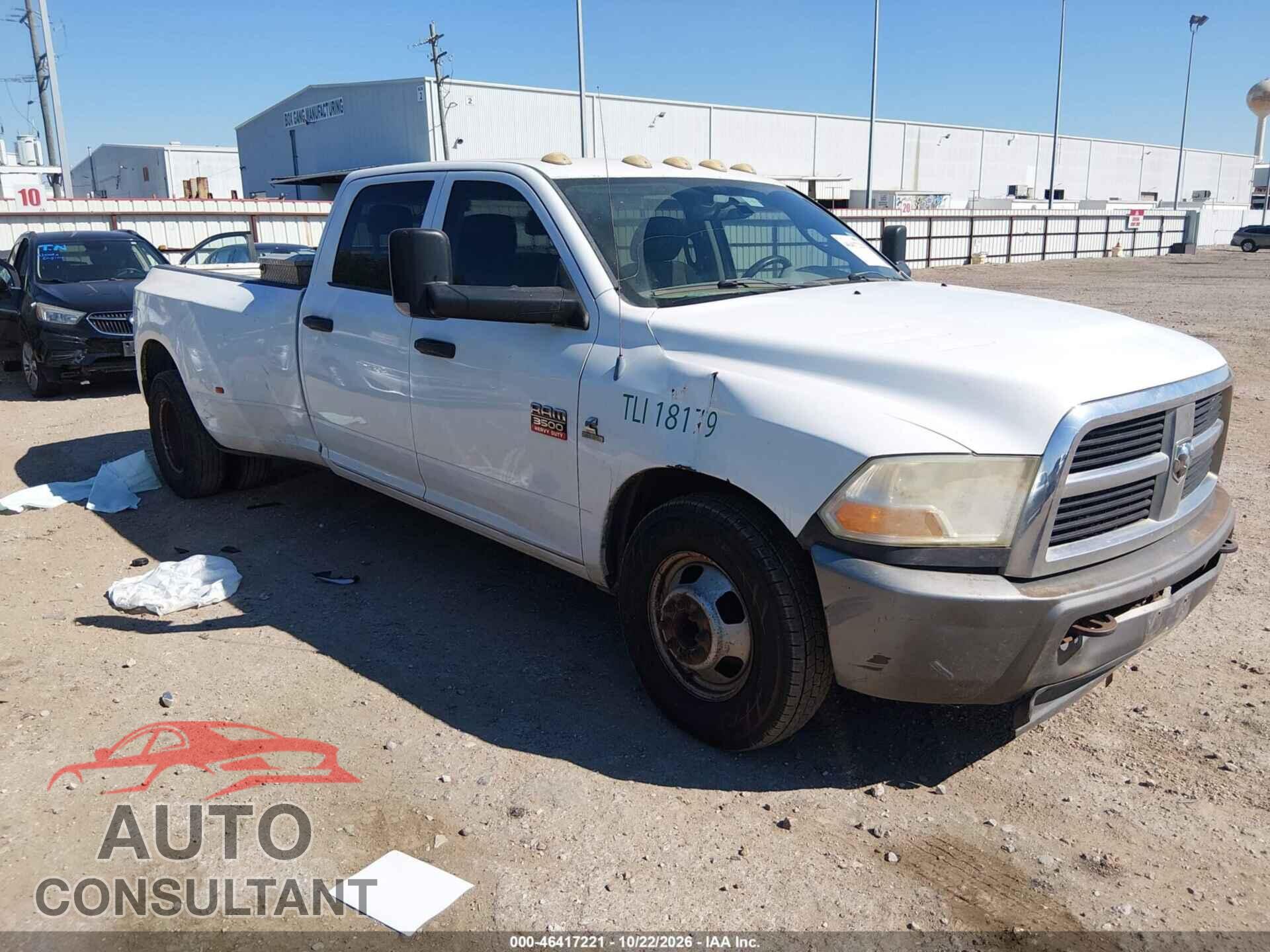 DODGE RAM 3500 2010 - 3D73M4CL3AG169432