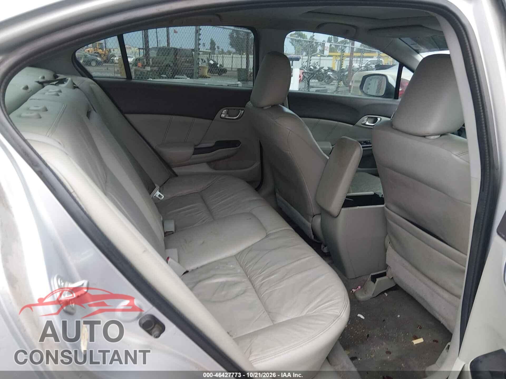 HONDA CIVIC 2012 - 19XFB2F90CE364663