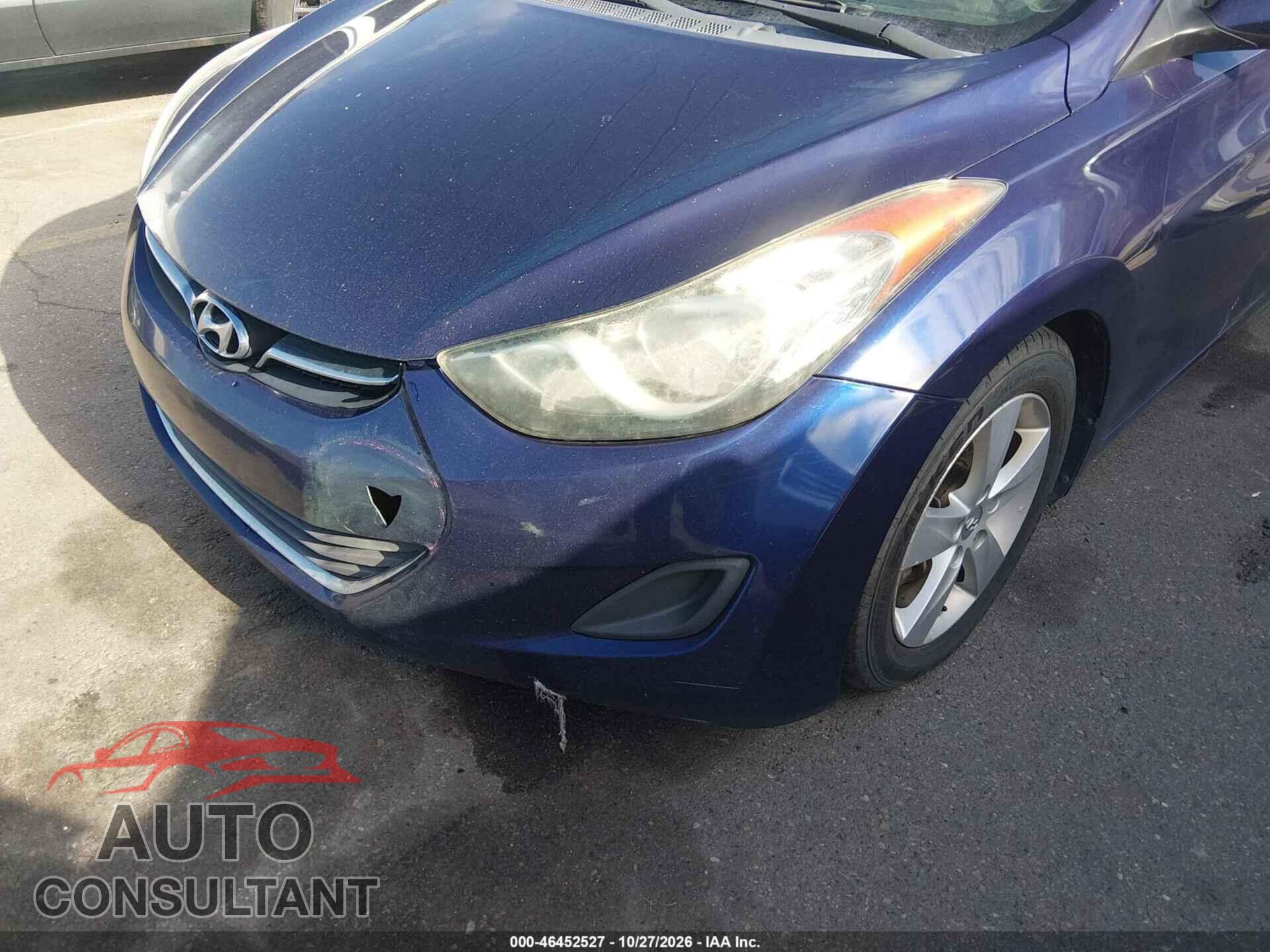 HYUNDAI ELANTRA 2013 - 5NPDH4AE4DH370596