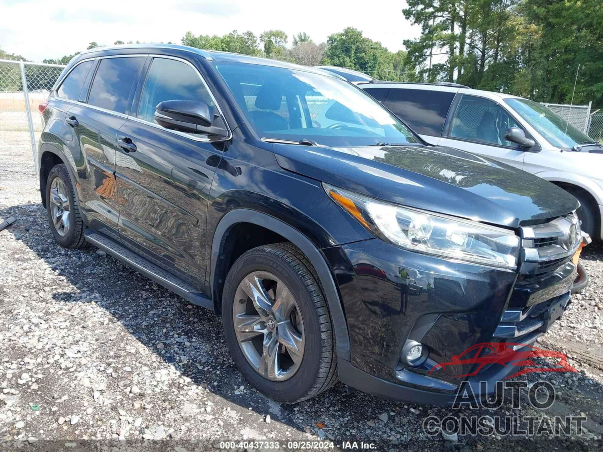 TOYOTA HIGHLANDER 2019 - 5TDDZRFH1KS993257