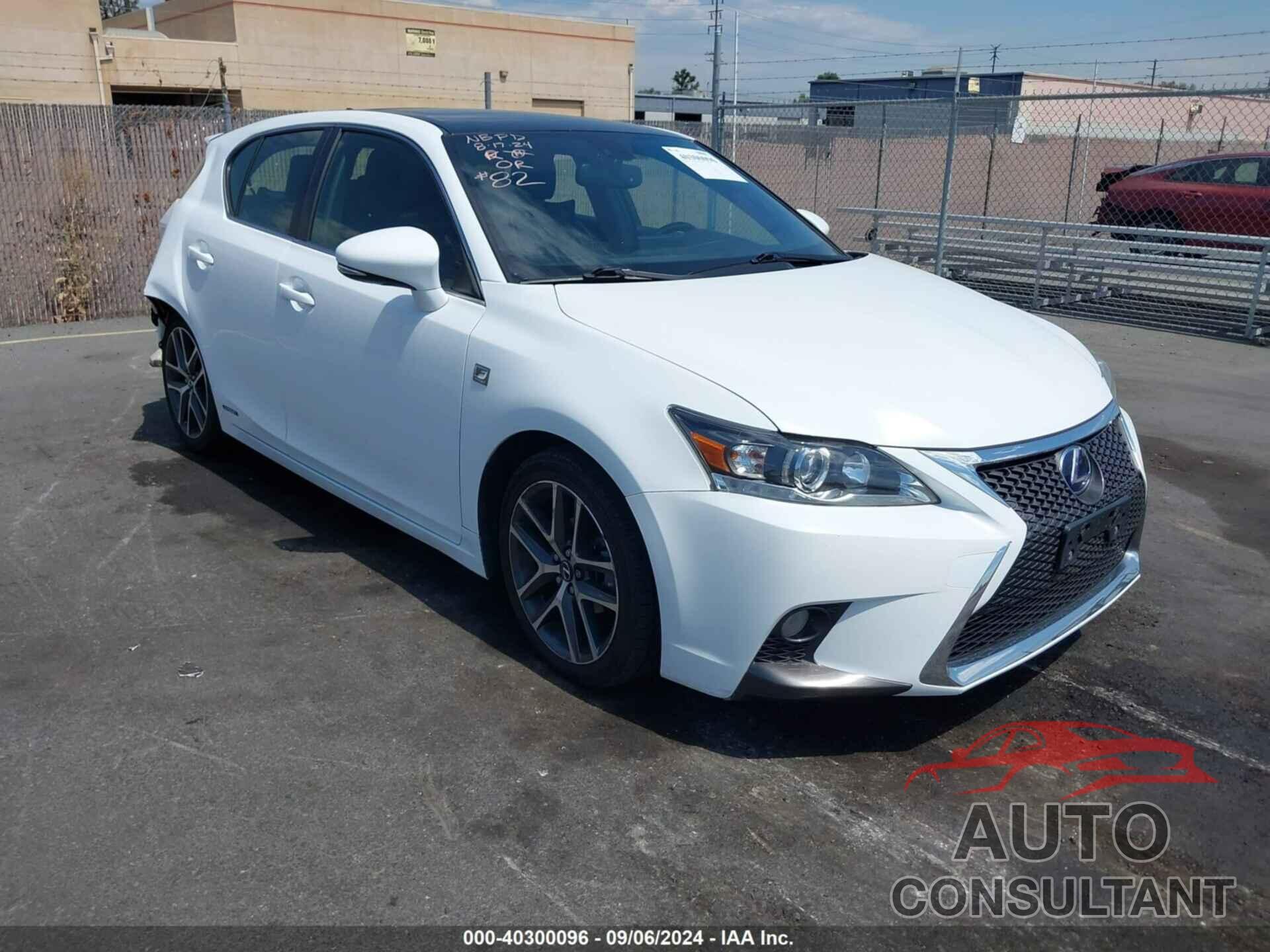 LEXUS CT 200H 2017 - JTHKD5BH2H2293962