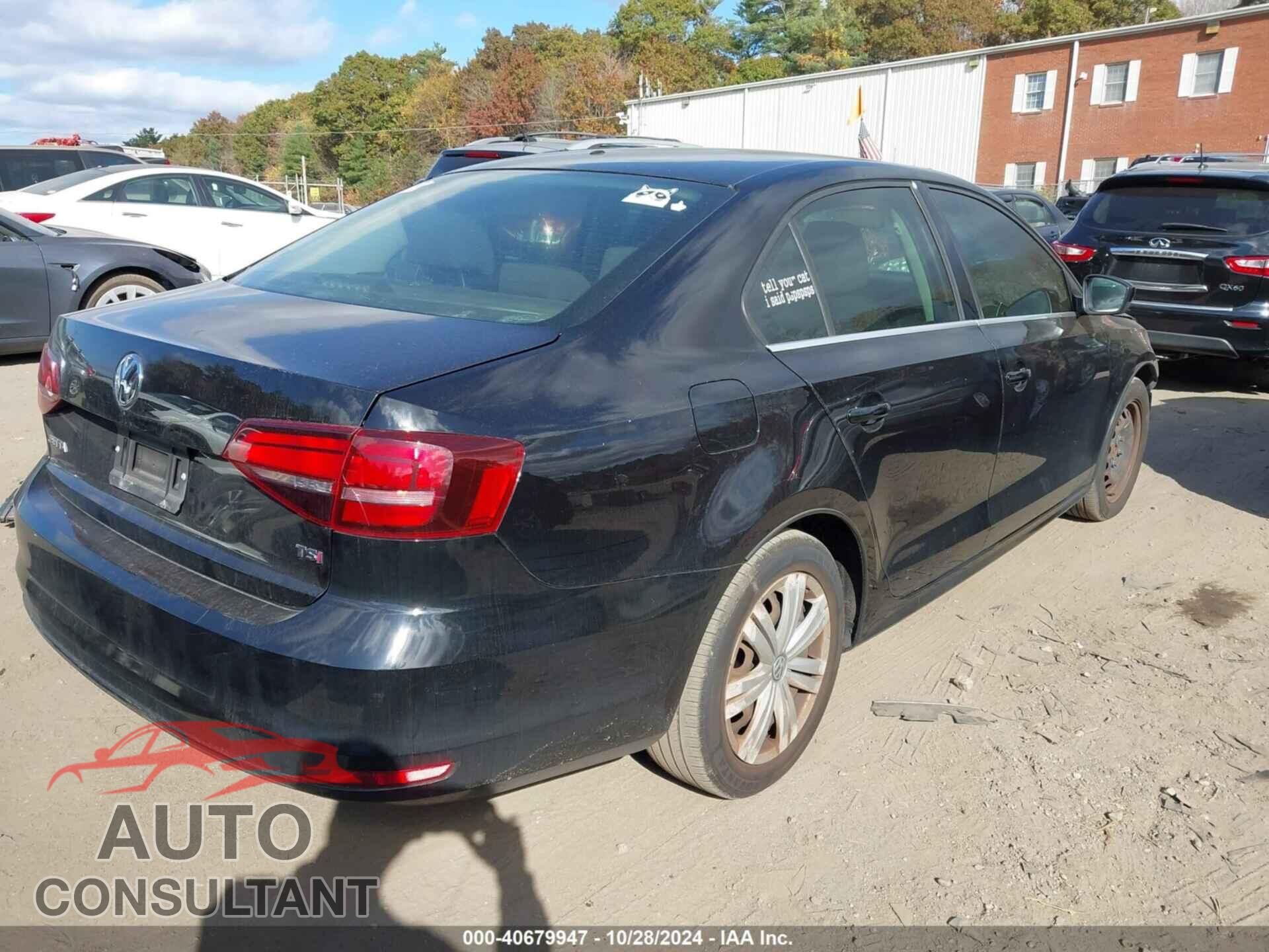 VOLKSWAGEN JETTA 2017 - 3VW2B7AJ4HM408185