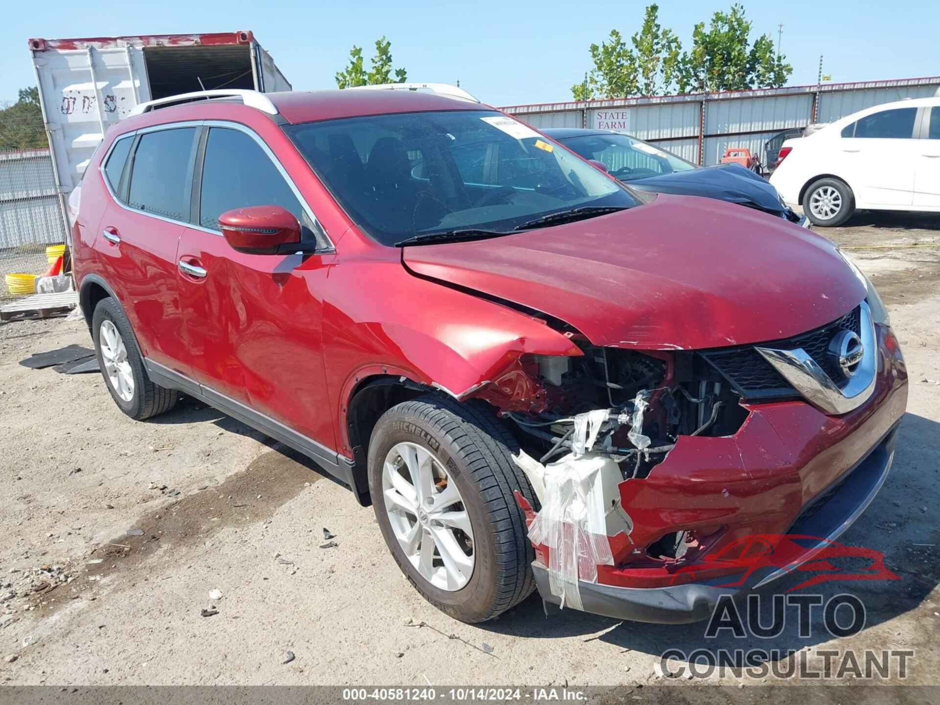 NISSAN ROGUE 2016 - KNMAT2MT2GP647786