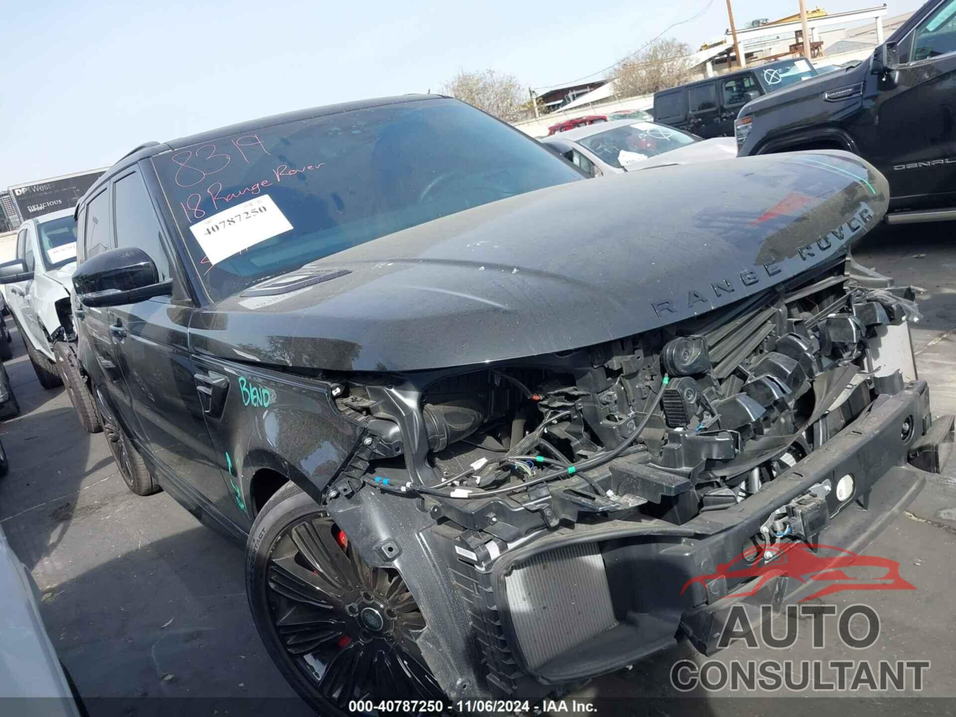 LAND ROVER RANGE ROVER SPORT 2018 - SALWV2SV4JA195041