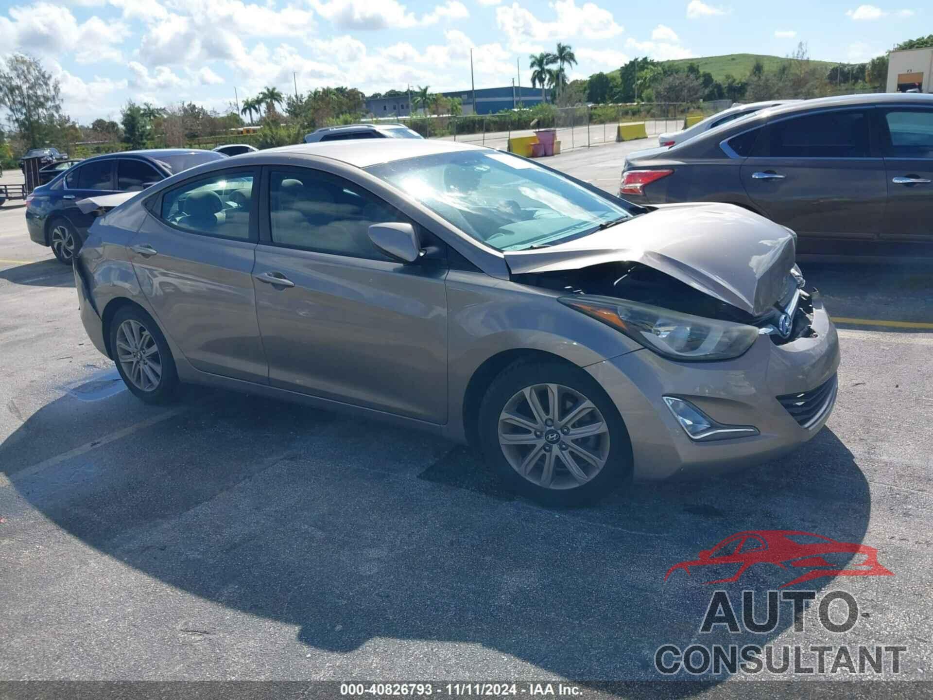 HYUNDAI ELANTRA 2015 - 5NPDH4AEXFH612522