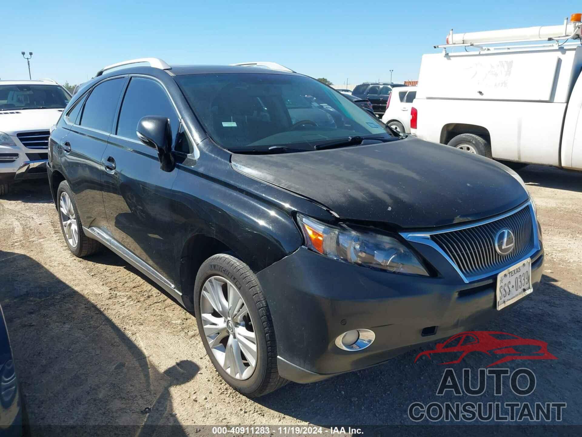 LEXUS RX 450H 2011 - JTJBC1BA6B2034752