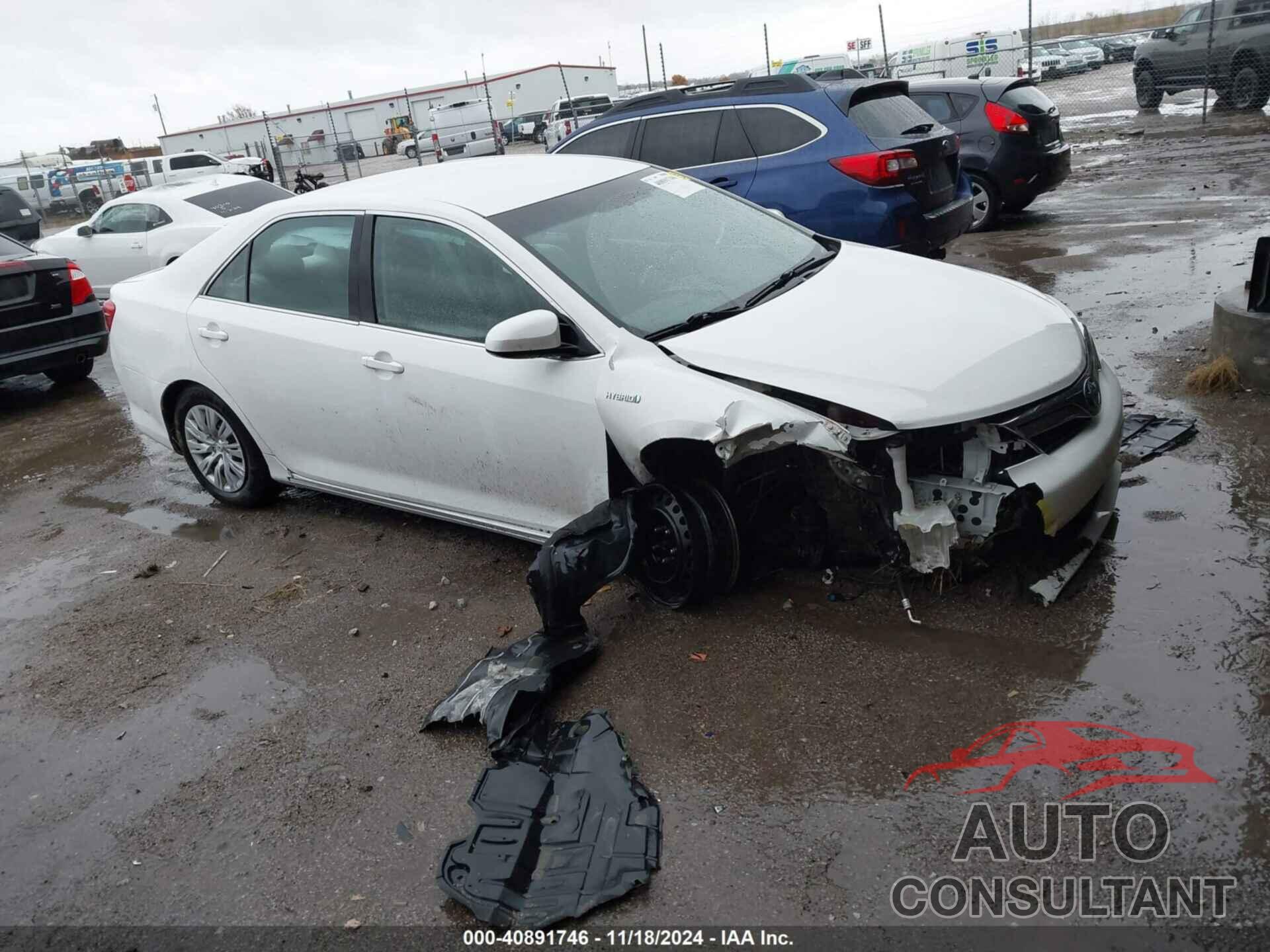 TOYOTA CAMRY HYBRID 2012 - 4T1BD1FK6CU053340