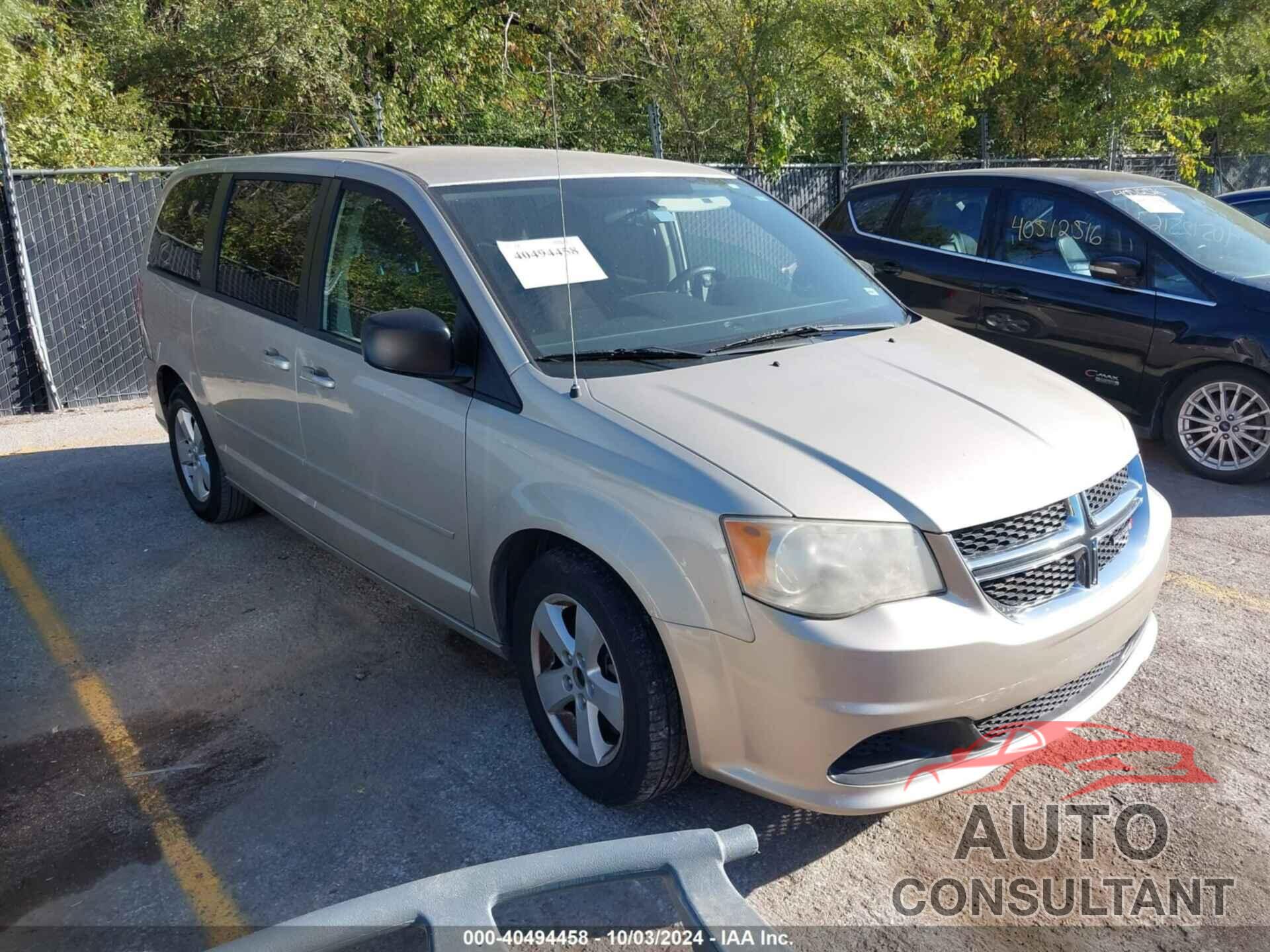 DODGE GRAND CARAVAN 2013 - 2C4RDGBG8DR538939