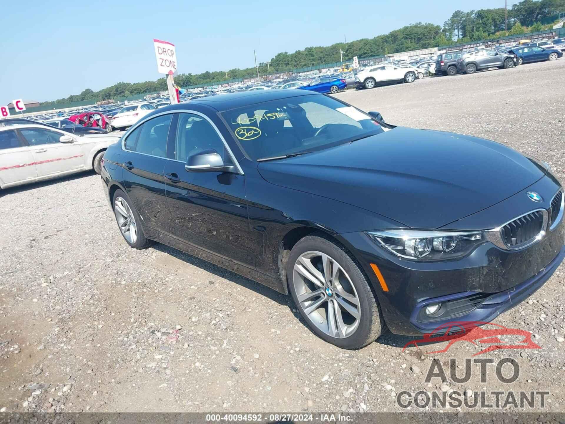 BMW 4 SERIES 2019 - WBA4J3C54KBL08428