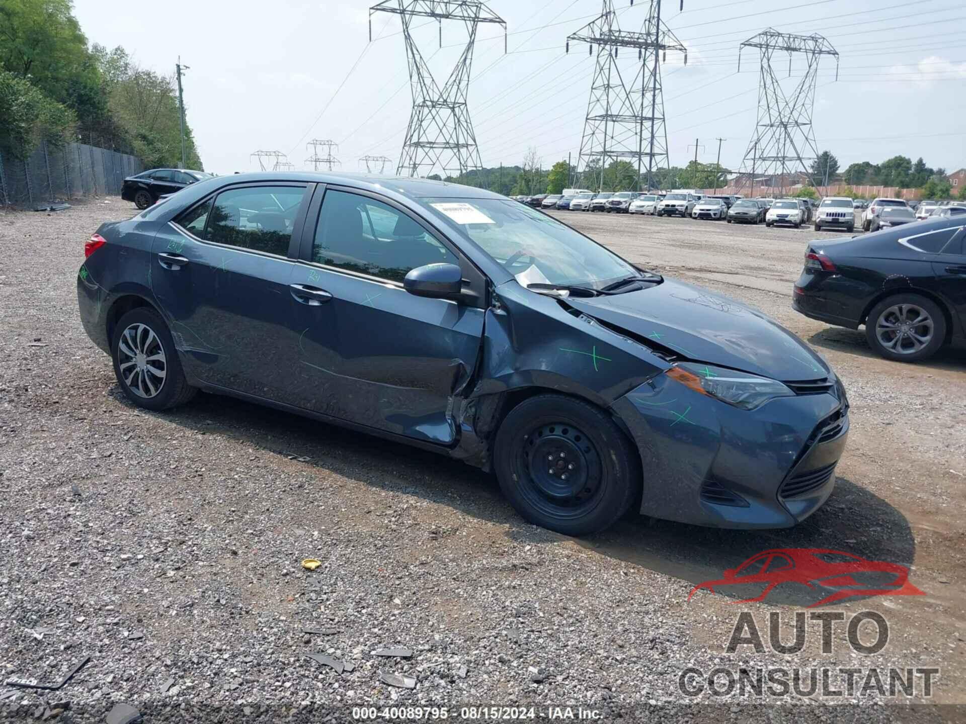TOYOTA COROLLA 2019 - 2T1BURHE3KC196753