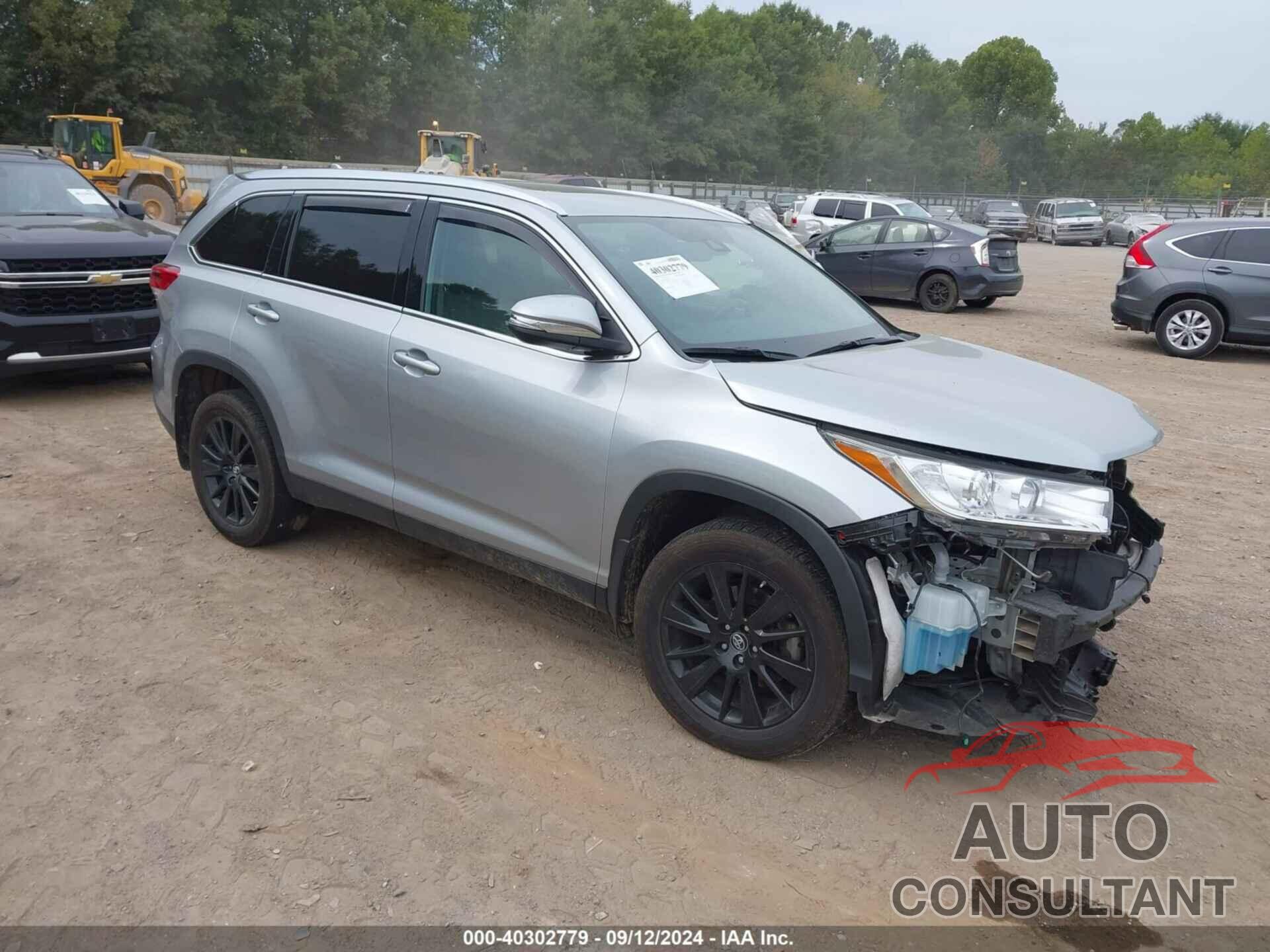 TOYOTA HIGHLANDER 2019 - 5TDJZRFH1KS730009